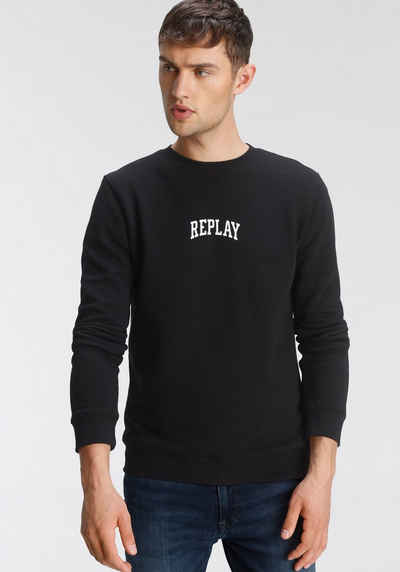 Replay Sweatshirt mit Markenprint