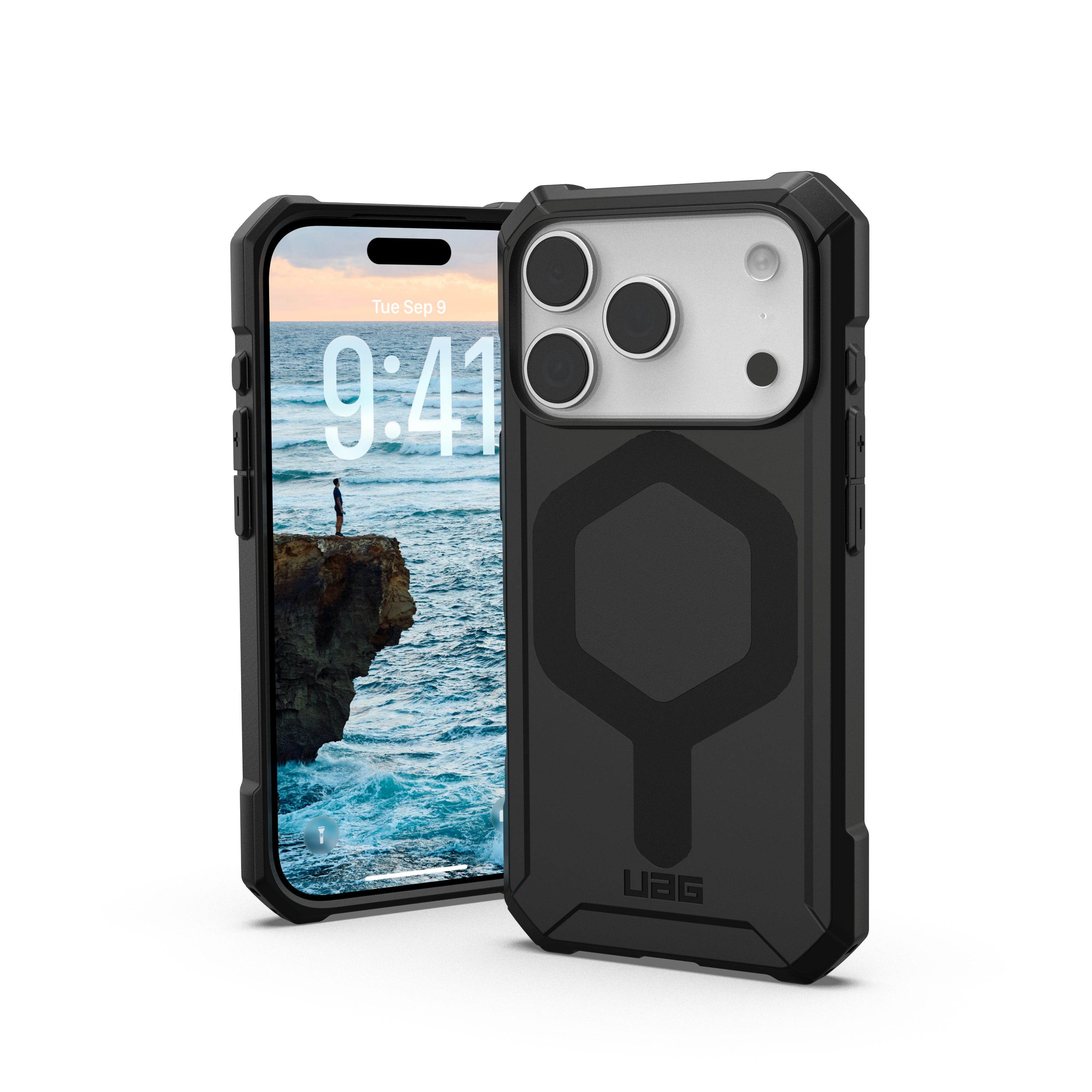 Urban Armor Gear Smartphone-Hülle Essential Armor - iPhone 17 Pro MagSafe Hülle, [MagSafe optimiert, Fallschutz nach Militärstandard]