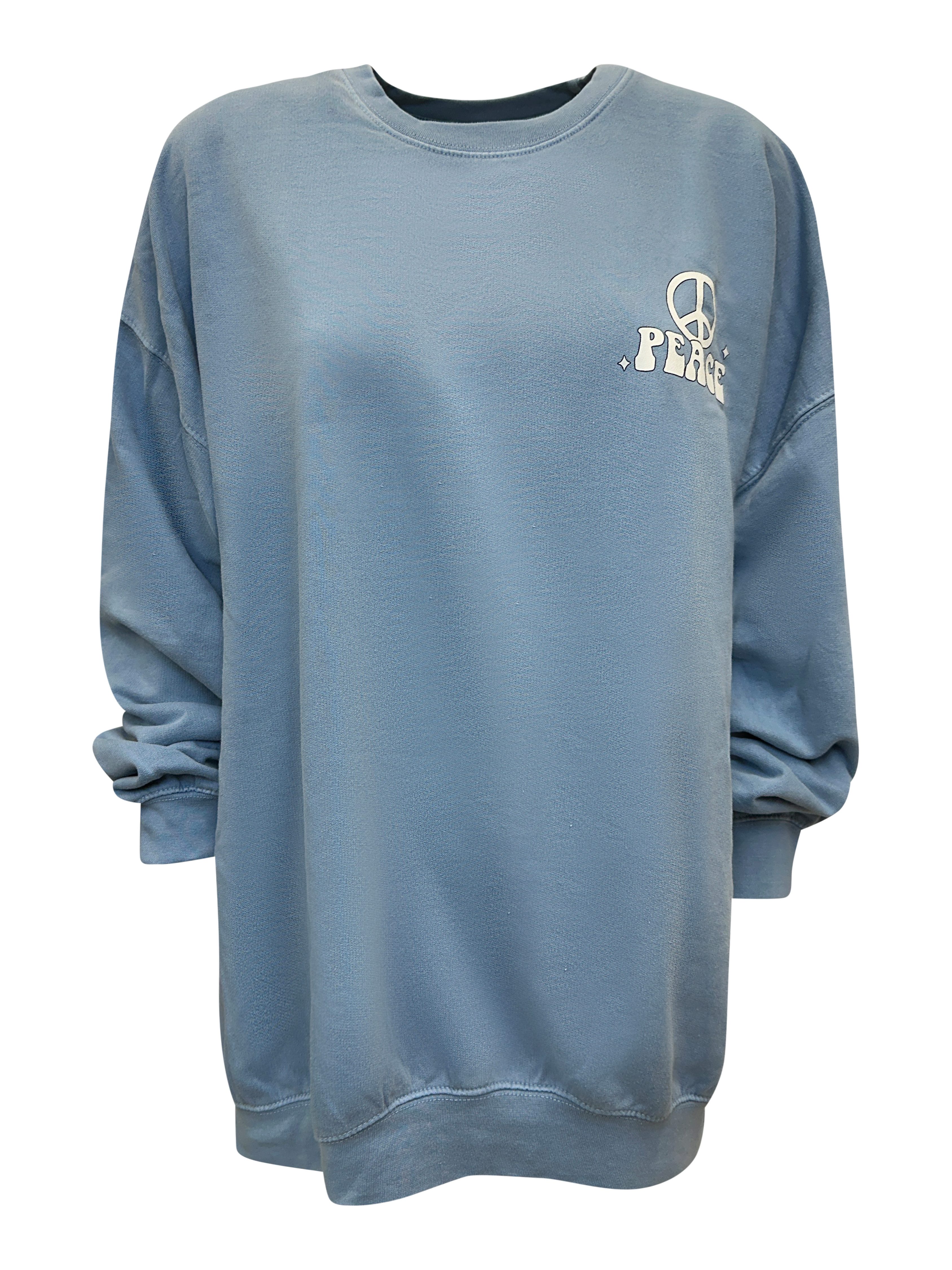 Worldclassca Longsweatshirt Worldclassca Oversized Sweatshirt PEACE Print L günstig online kaufen