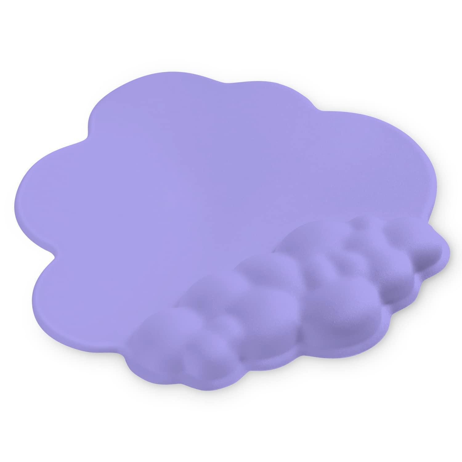 LuxusKollektion Mauspad Mauspad mit Handgelenkauflage Wolkenform Lila (1-St)