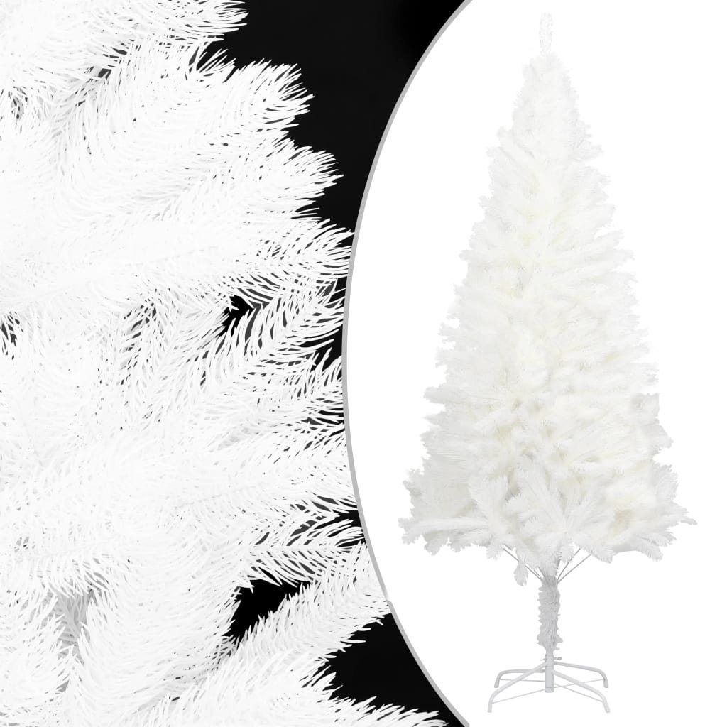 Top-Verkaufsleistung furnicato Künstlicher Weihnachtsbaum Naturgetreue Nadeln Weiß cm 120