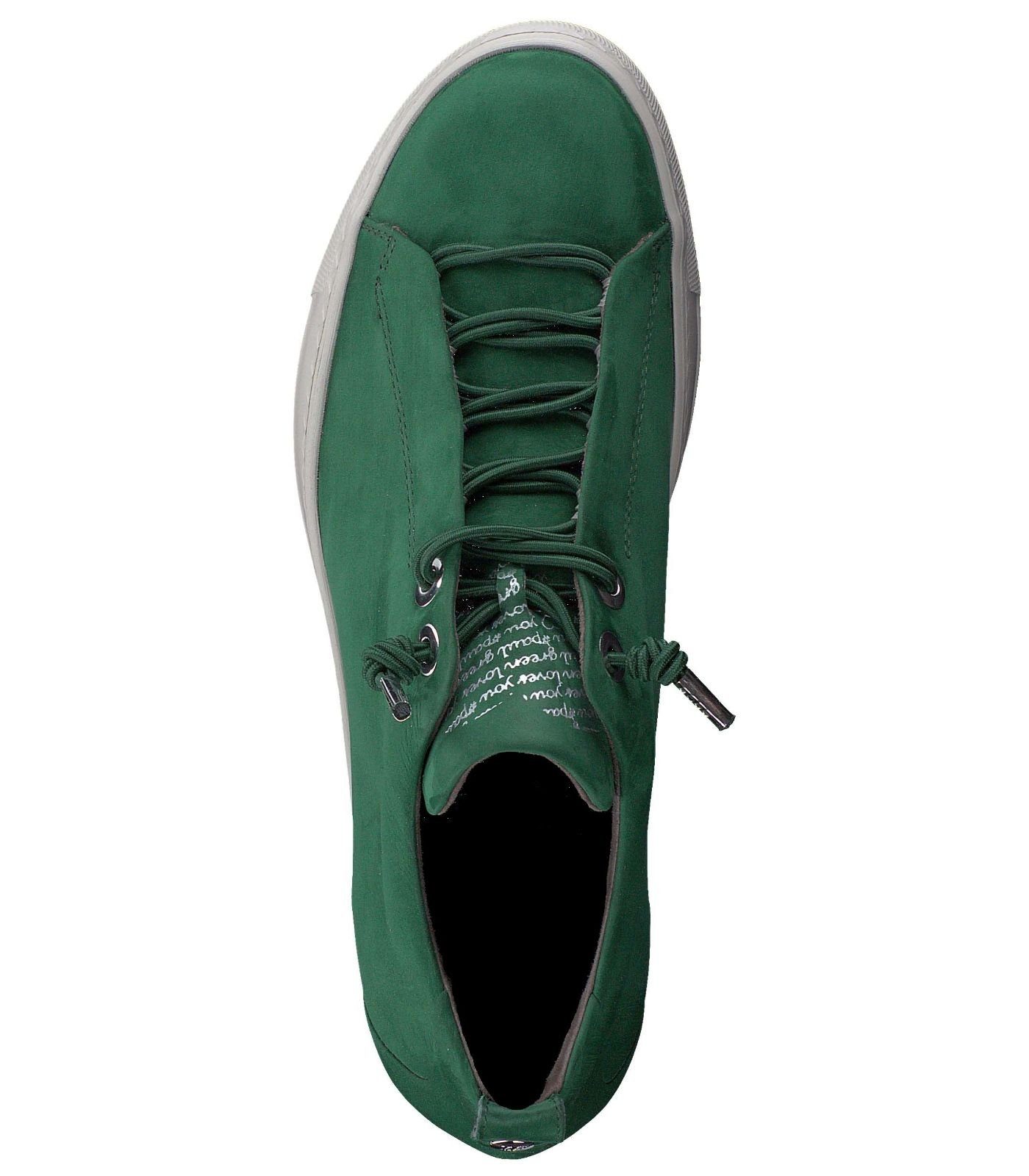 Green Sneaker Nubukleder Plateausneaker Paul Grün