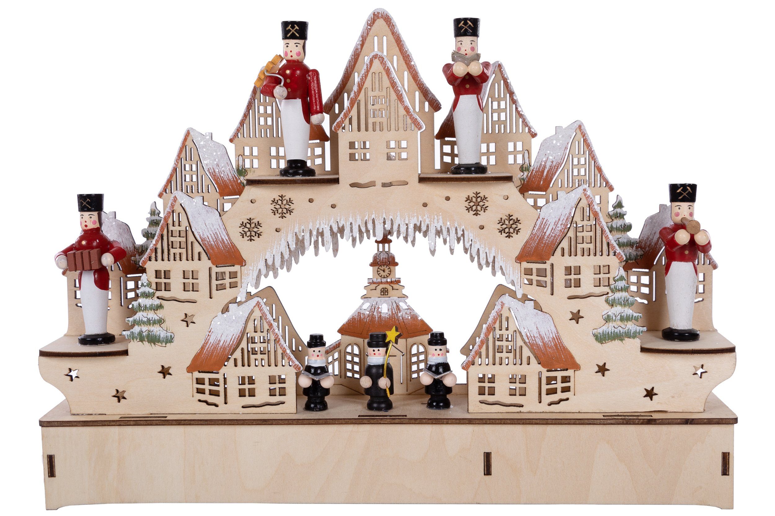 kleinem Weihnachten zu Wohnando Holz mit Weihnachtsdorf aus Winterdorf Niedliche Dekoration