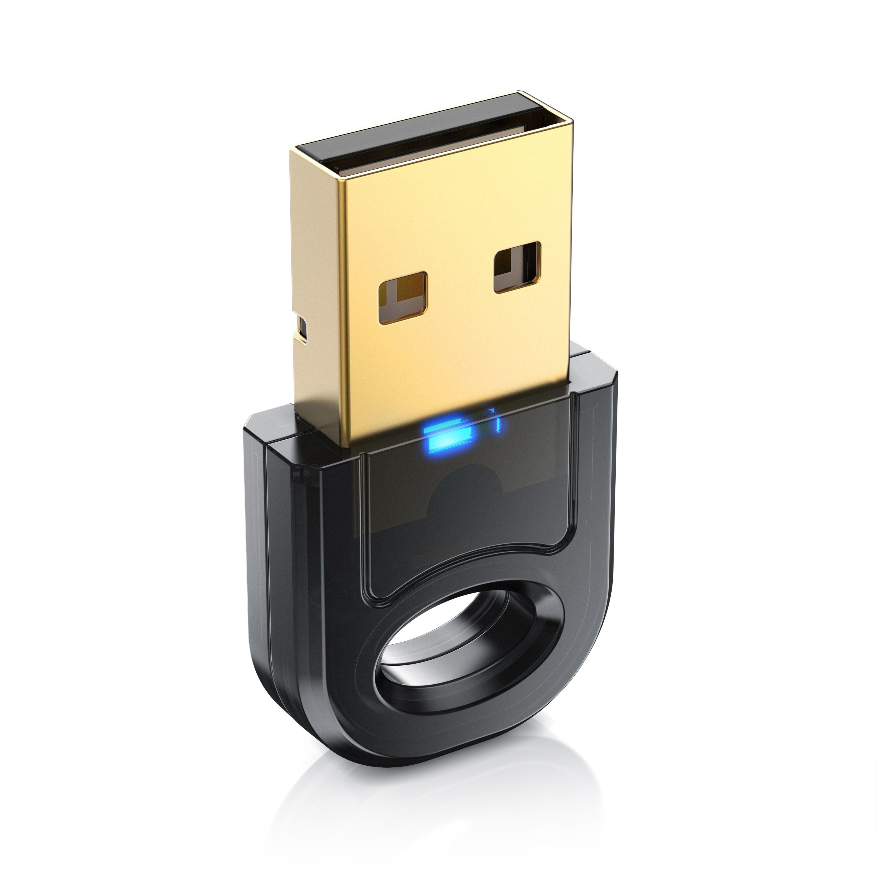 Aplic USB BT 5.0 Stick / Dongle, hohe Reichweite, inkl. Treiber, BT Adapter Bluetooth-Adapter, Bluetooth Empfänger & Sender: PC Laptop Drucker Headset Windows 8.1-11