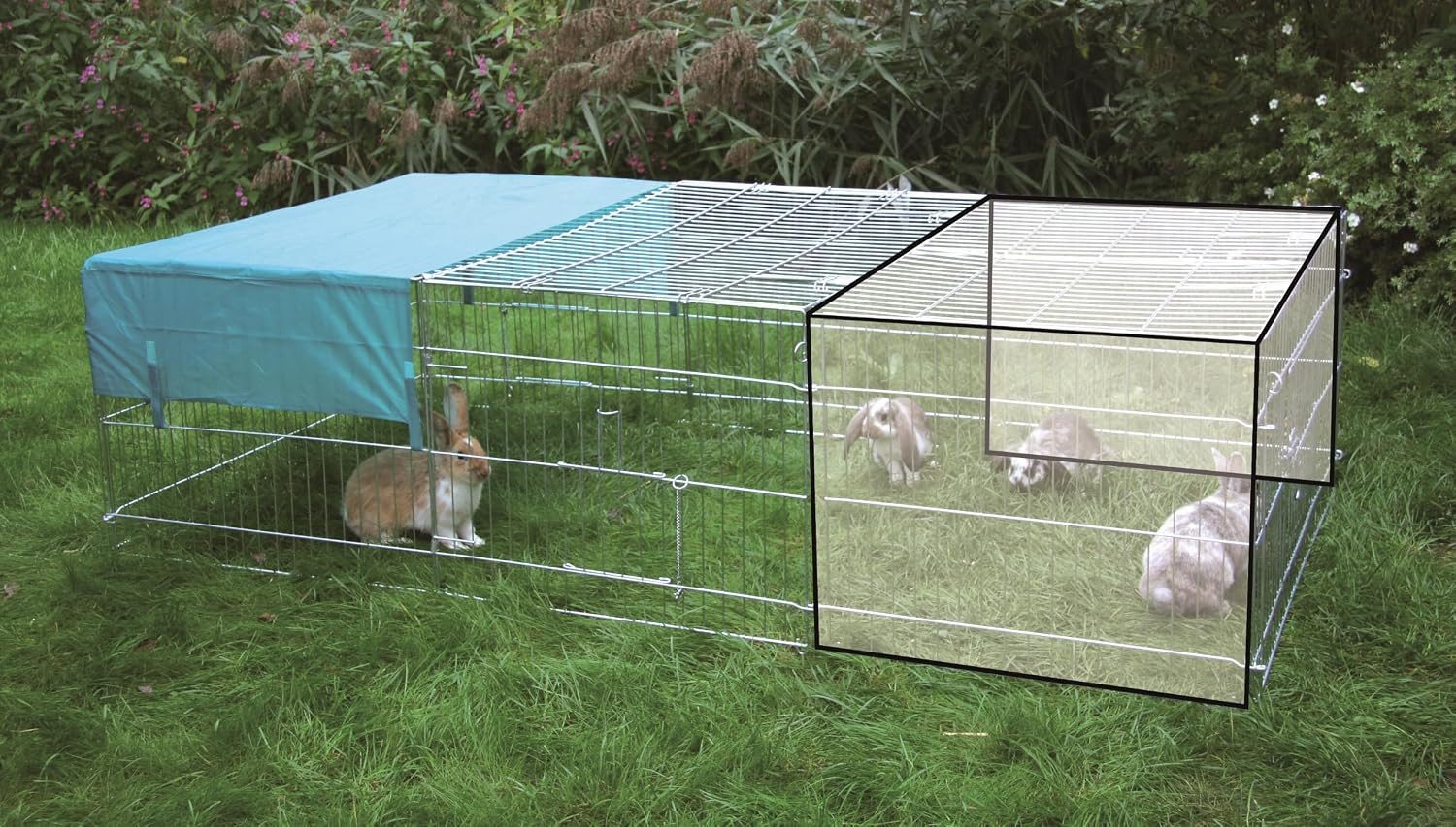 Kerbl Freigehege Kerbl Pet Erweiterungselement für 83172, 72 x 112 x 60 cm
