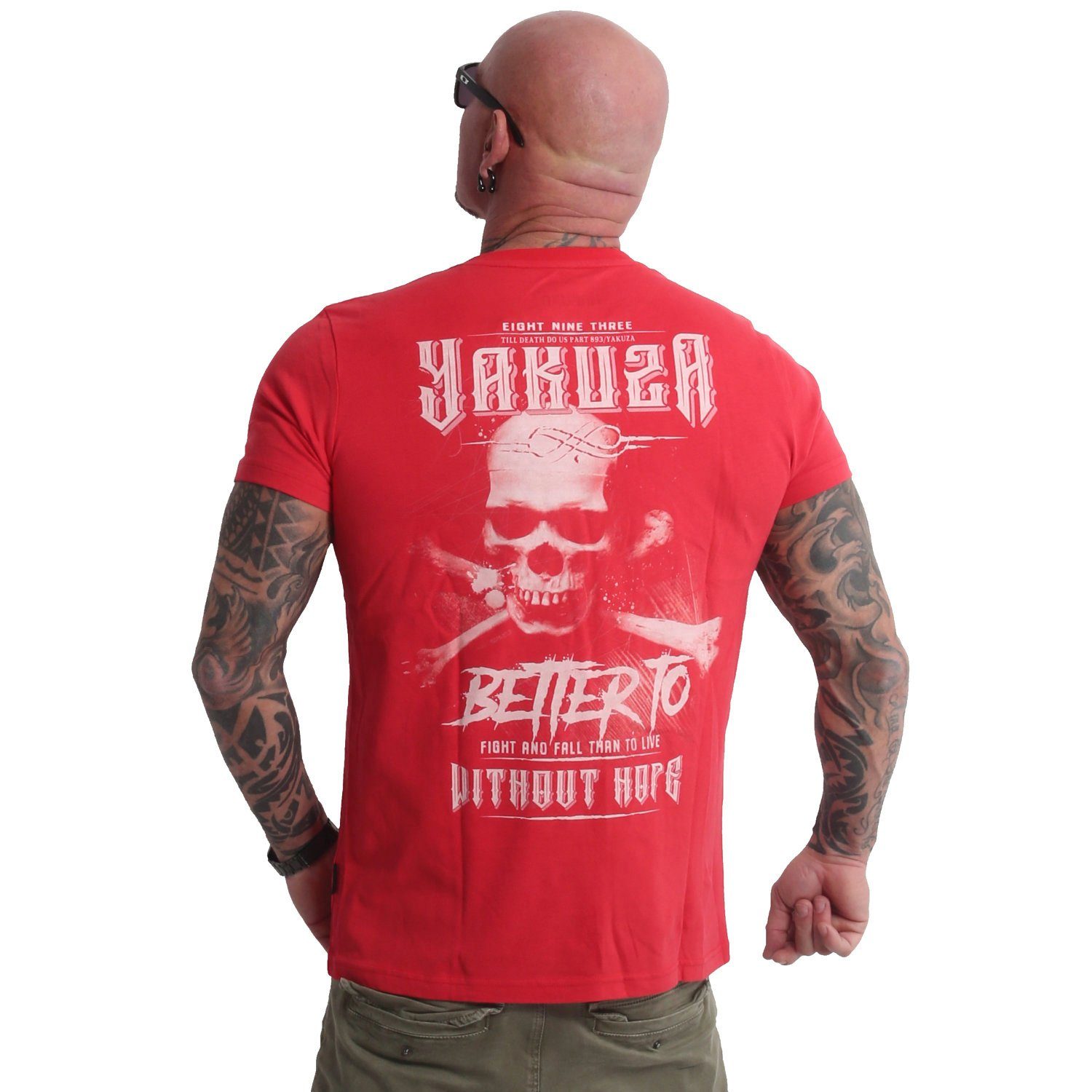 YAKUZA T-Shirt Without Hope ribbon red