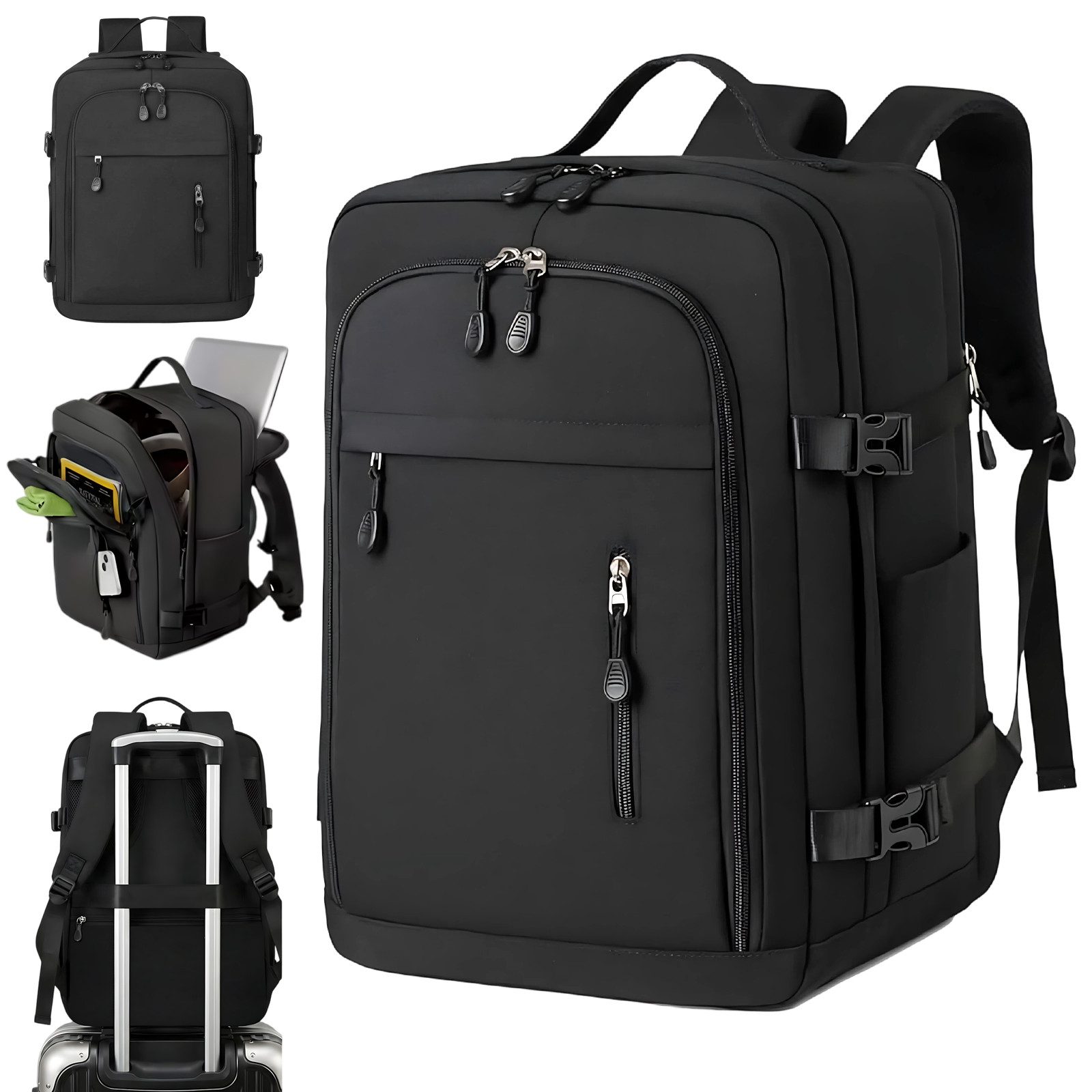 AKKEE Laptoprucksack 24/30L wasserdicht Laptop Rucksack Rucksäcke Schulrucksack, Herren Damen Jungen Teenager Freizeit Arbeit Business Reisen