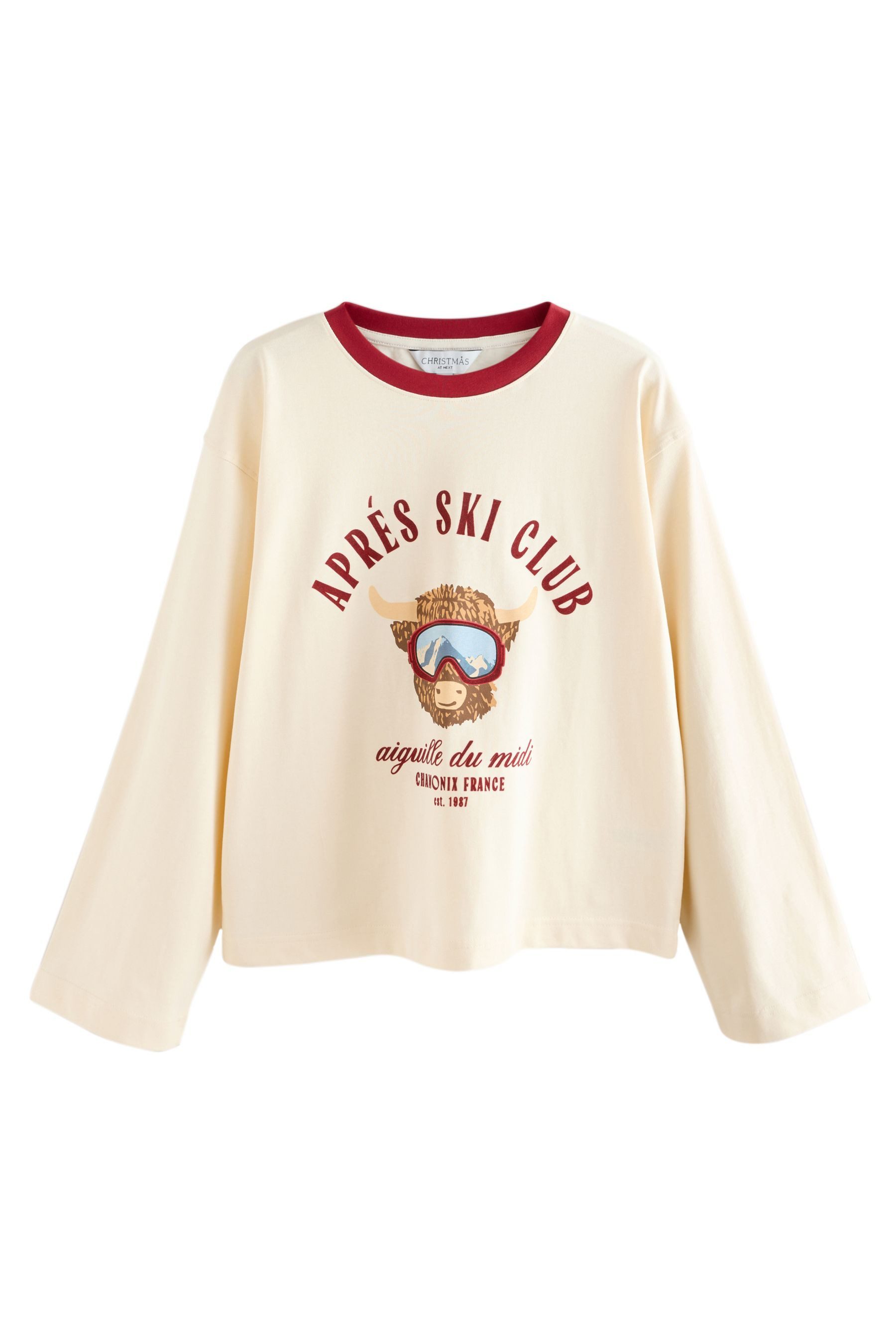 Next Blusenshirt Oberteil mit weihnachtlicher Grafik, Hamish (1-tlg) günstig online kaufen