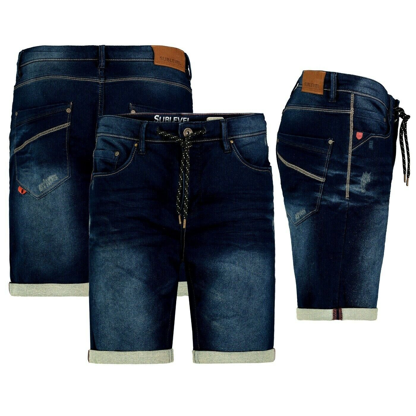 Urban Surface Bermudas Herren Jogging Shorts Freizeit Bermuda kurze Hose Jeans Sweat Denim