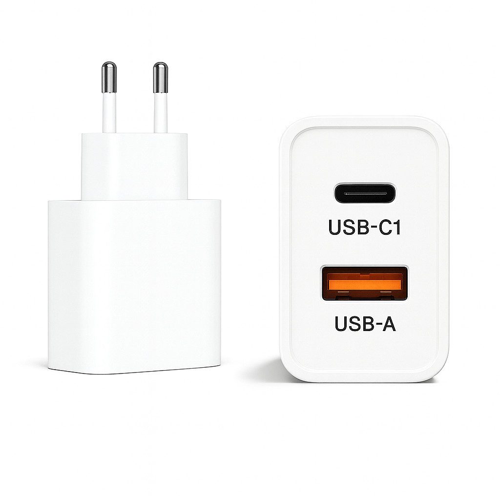 Alpha Electronics 45w Ladegerät USB C Charger Smartphone-Ladegerät (3000 mA, Spar-Set, 2-tlg., Universelle Kompatibilität, Handy Tablet + 60W USB-C Ladekabel 1m 2m, Huawei, Samsung, Apple, Xiaomi, Google Schnellladegerät)