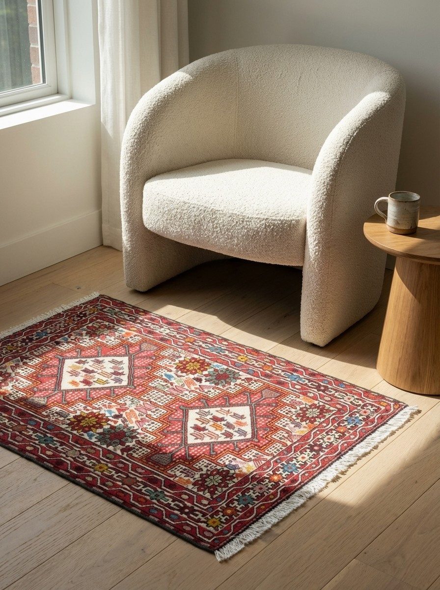 Looma Teppich Sumak Shahsavan, rechteckig, Höhe: 5 mm, Sumak Shahsavan, Schurwolle, Unikat