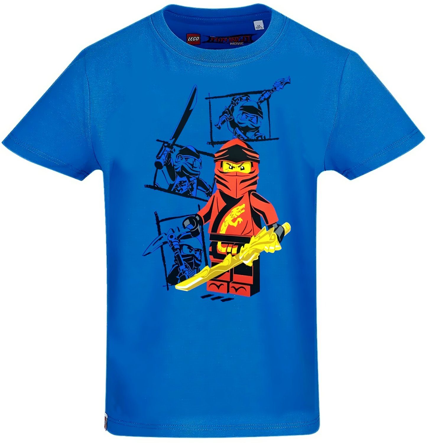 LEGO® T-Shirt LEGO® Ninjago T-Shirt Blau - Gr. 104 116 128 140 Kinder Футболки Jungen + Mädchen 4 6 8 10 Jahre