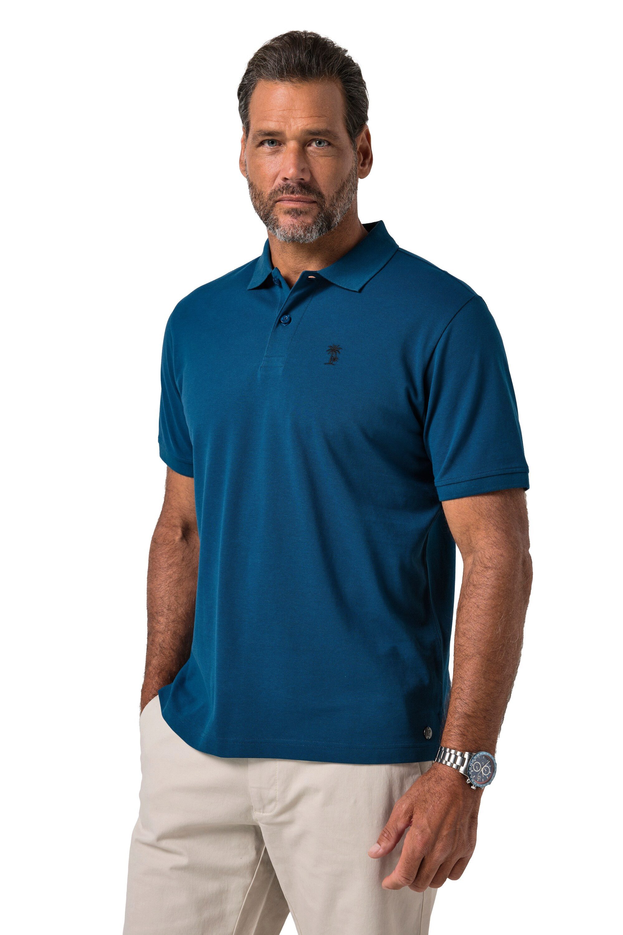 JP1880 Poloshirt Poloshirts 2er-Pack Halbarm Piqué Bruststick