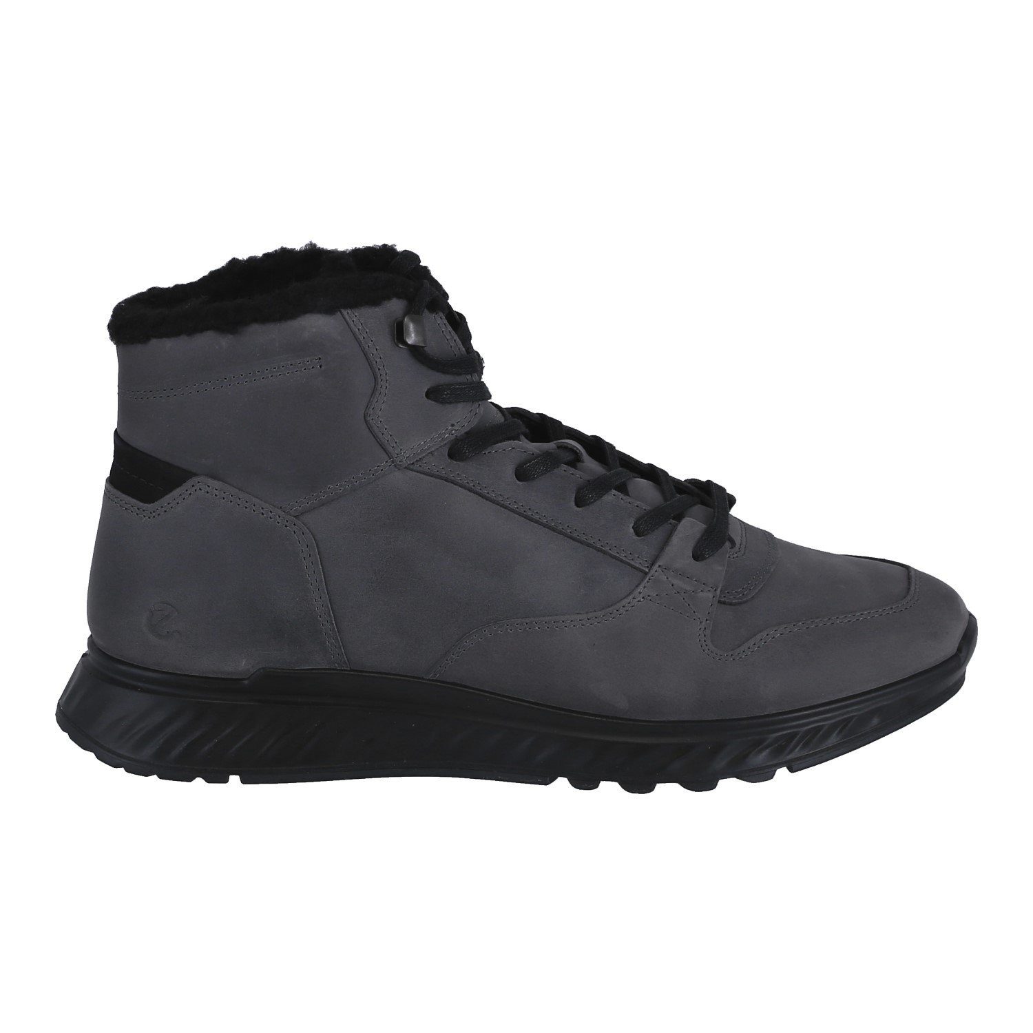 Ecco Exostride MID Warm (Nubukleder) magnetgrau Herren Winterstiefel