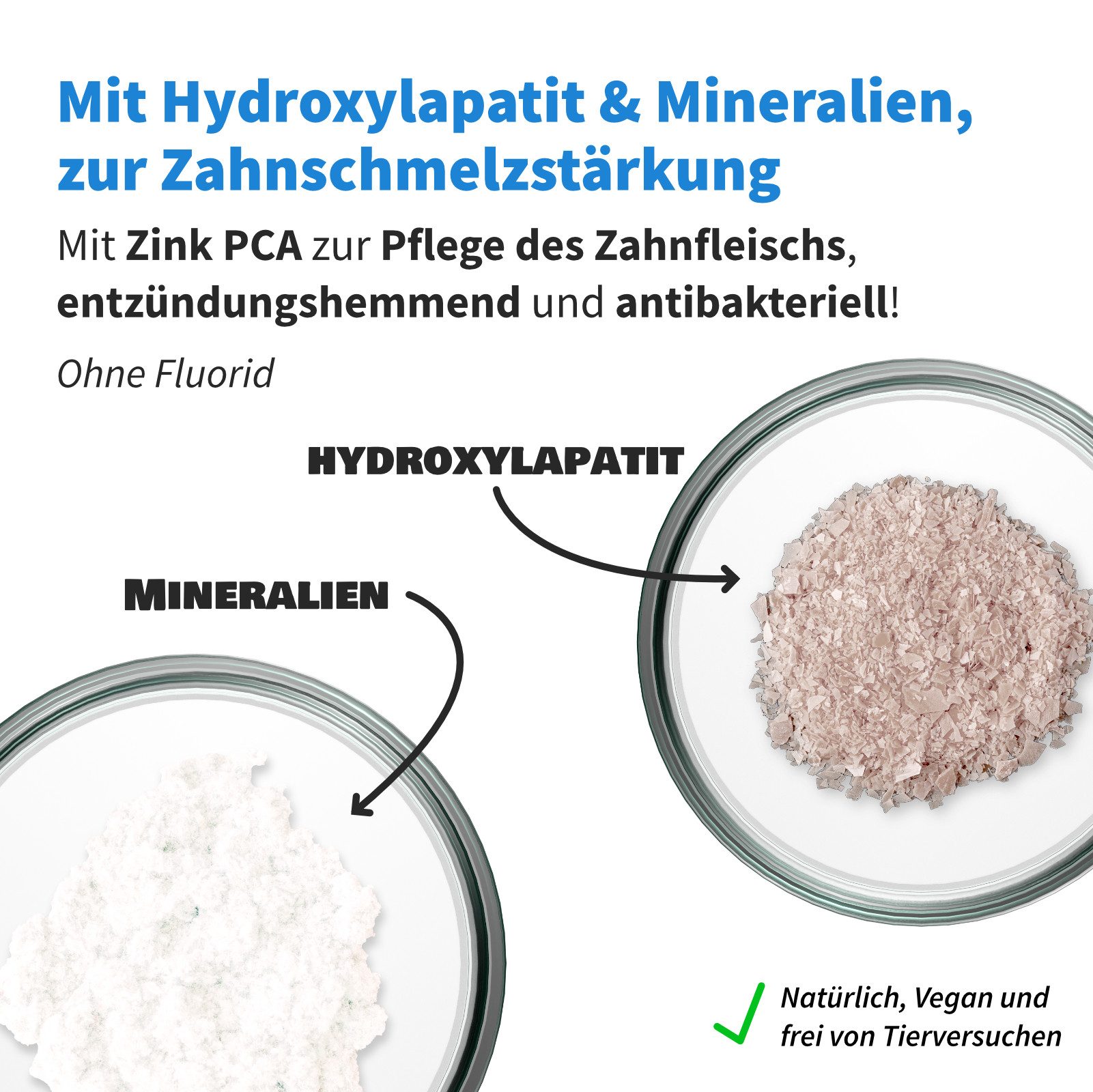 Zahnheld Zahnpasta Nature Minerals vegane Zahncreme für starken Zahnschmelz mit Fluorid, remineralisert den Zahnschmelz, schützt die Zähne, natürlich und vegan