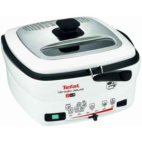 Tefal Fritteuse FR4950 Versalio Deluxe, 1600 W, Kapazität 1,3 kg, inkl. Pfannenwender, regelbare Temperatur, Timer