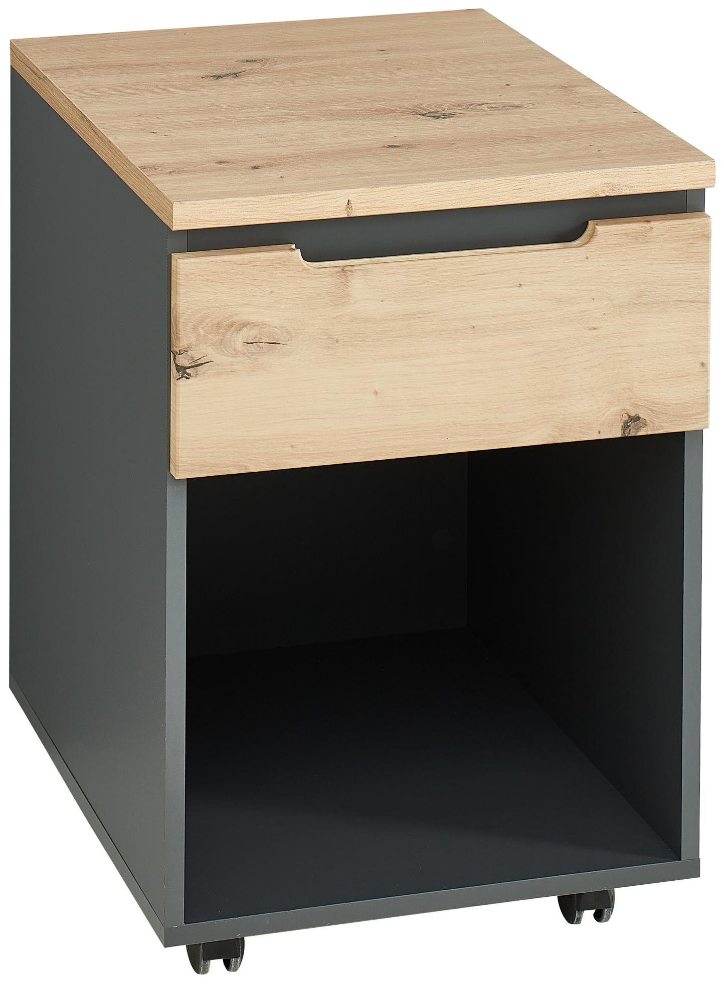 Innostyle Mehrzweckschrank Rollcontainer MEMPHIS Front Artisan Eiche Korpus günstig online kaufen