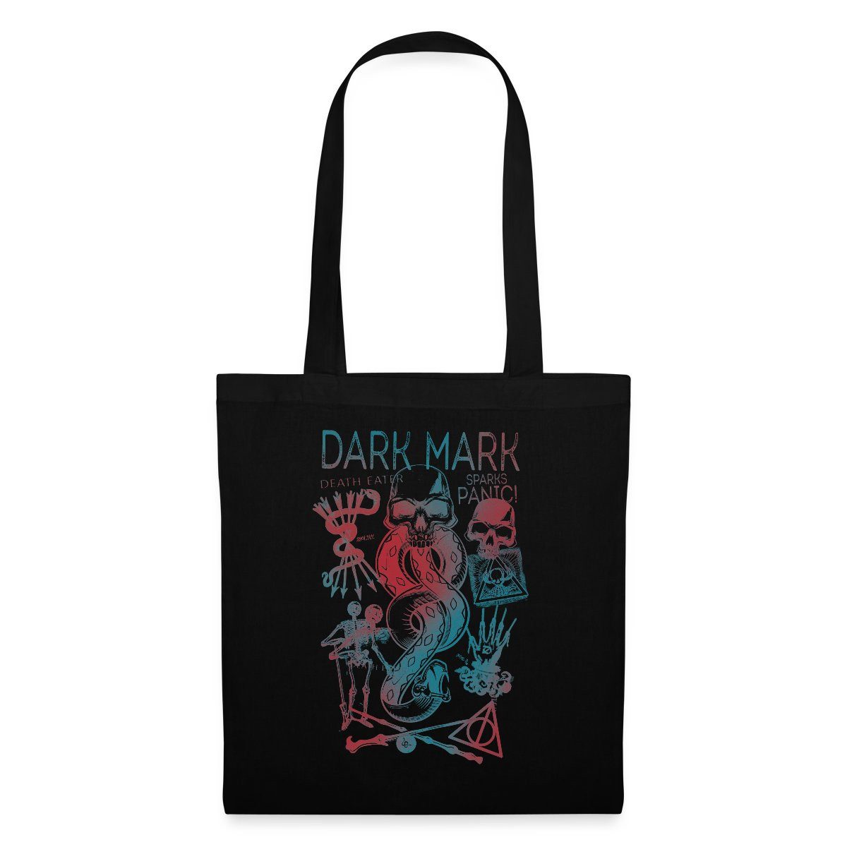 Henkeltasche Harry Potter Dunkles Mal & Horkruxe Design Stoffbeutel