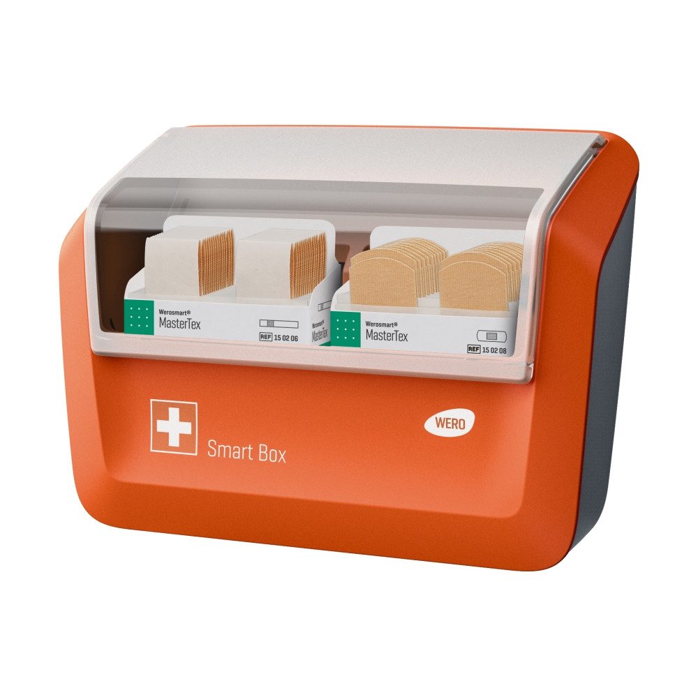 Werosmart® Пластырьspender Smart Box® Пластырьspender gefüllt mit MasterTex Пластырь