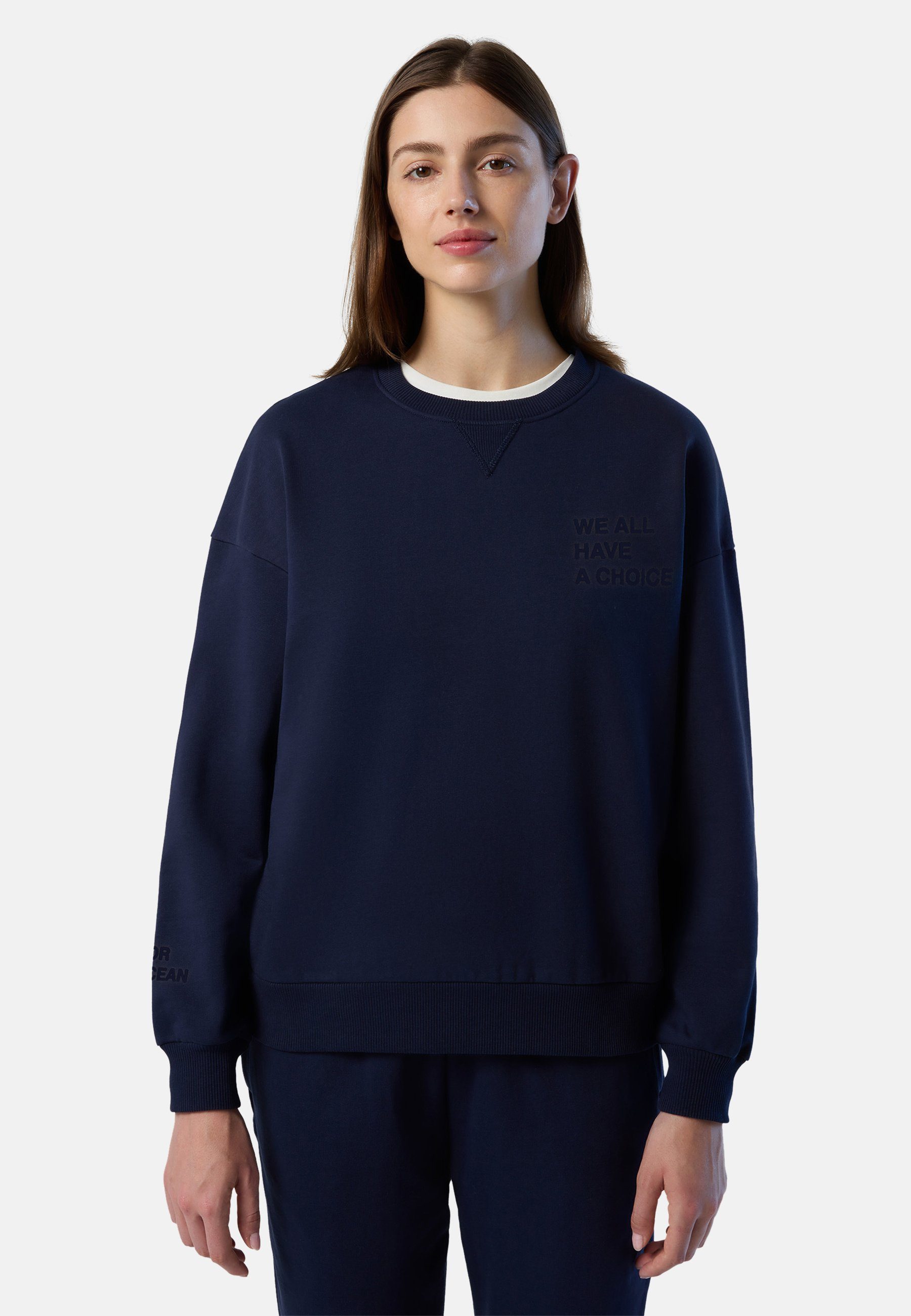 North Sails Sweatshirt Sweatshirt mit Slogan mit klassischem Design