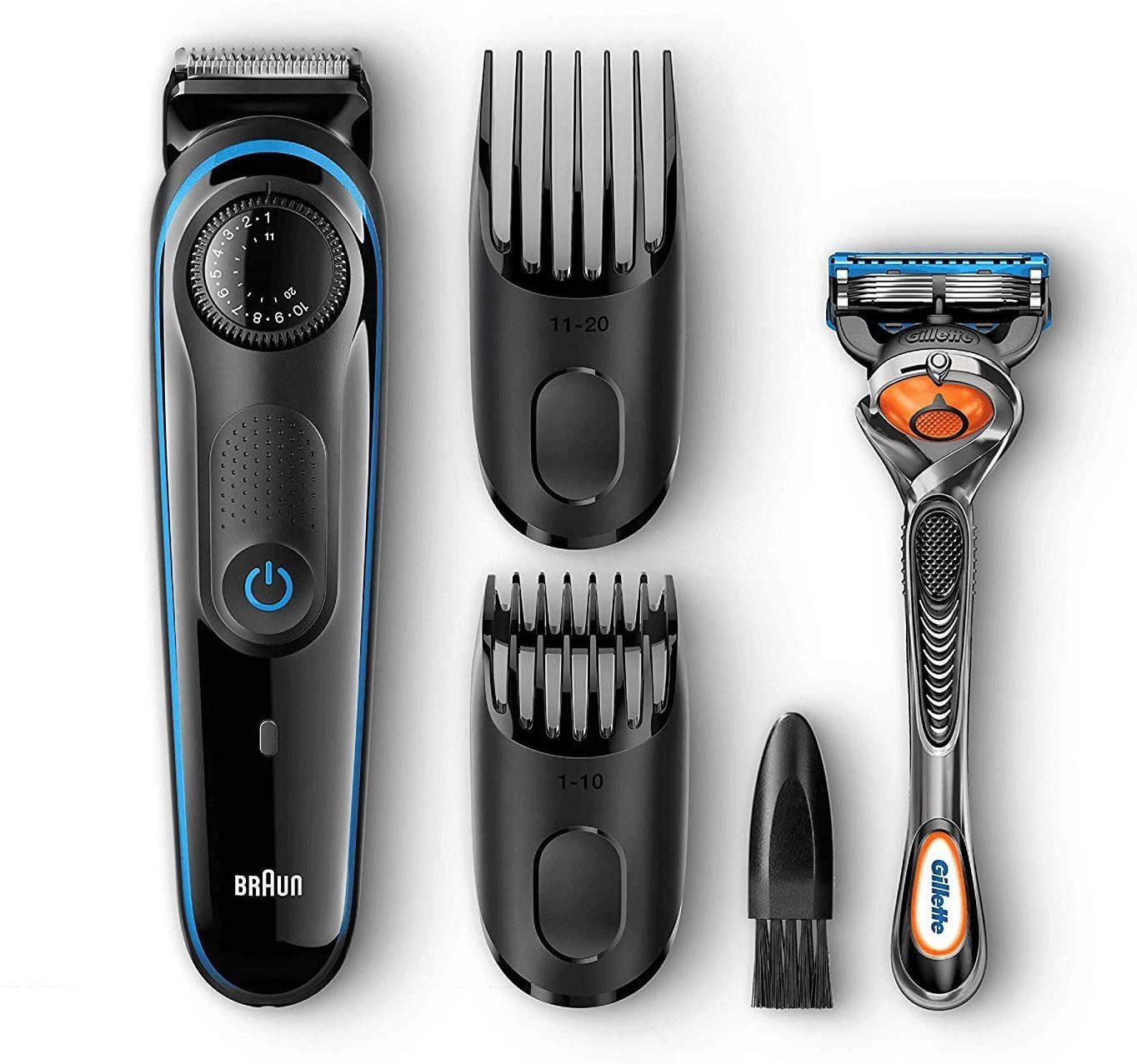 Braun Elektrorasierer Braun Bartschneider BT3040 inkl Gillette Fusion Pro Glide