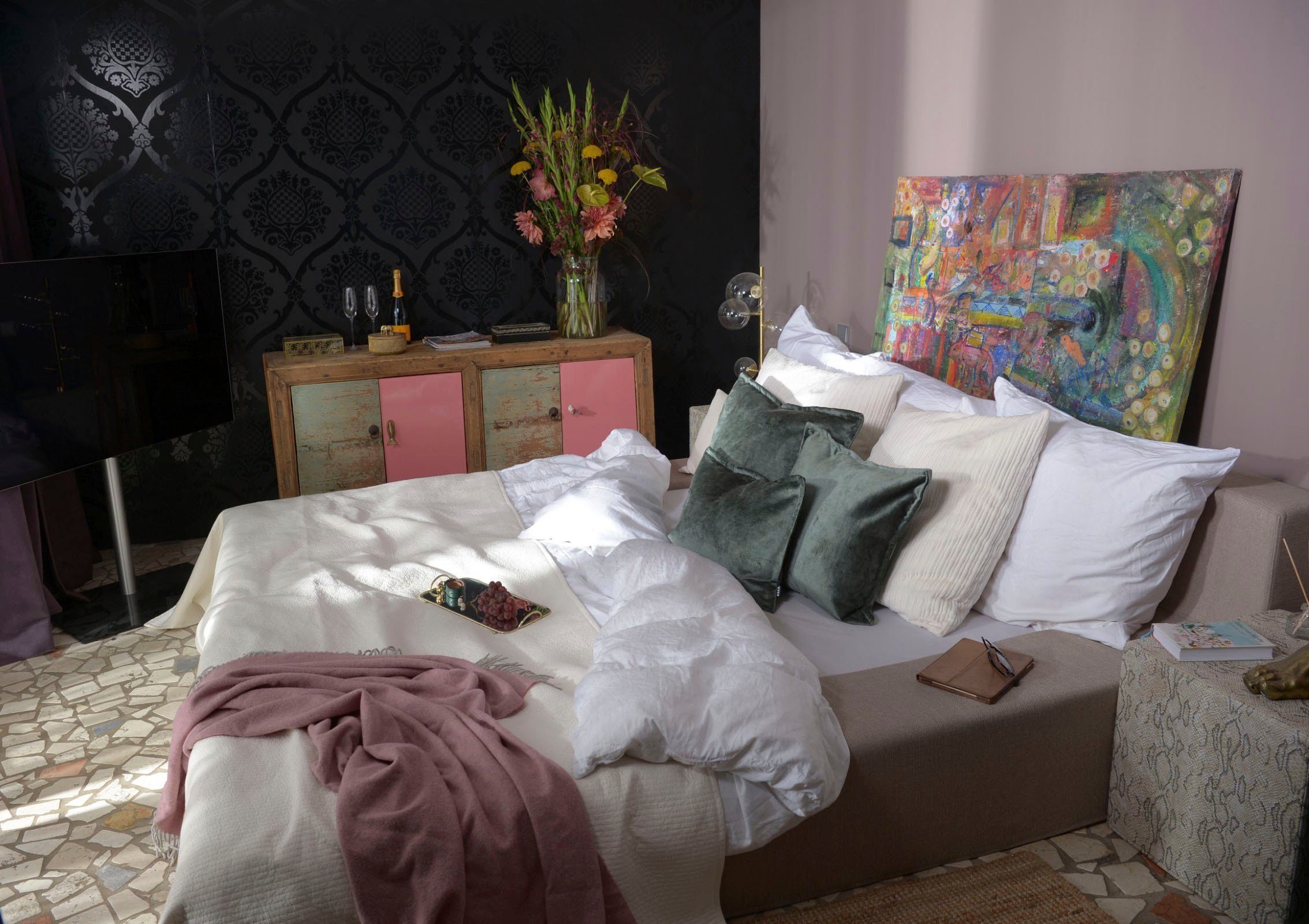 H.O.C.K. Dekokissen Bonanza, leicht schimmernd, inkl. Füllung, Bezug mit Re günstig online kaufen