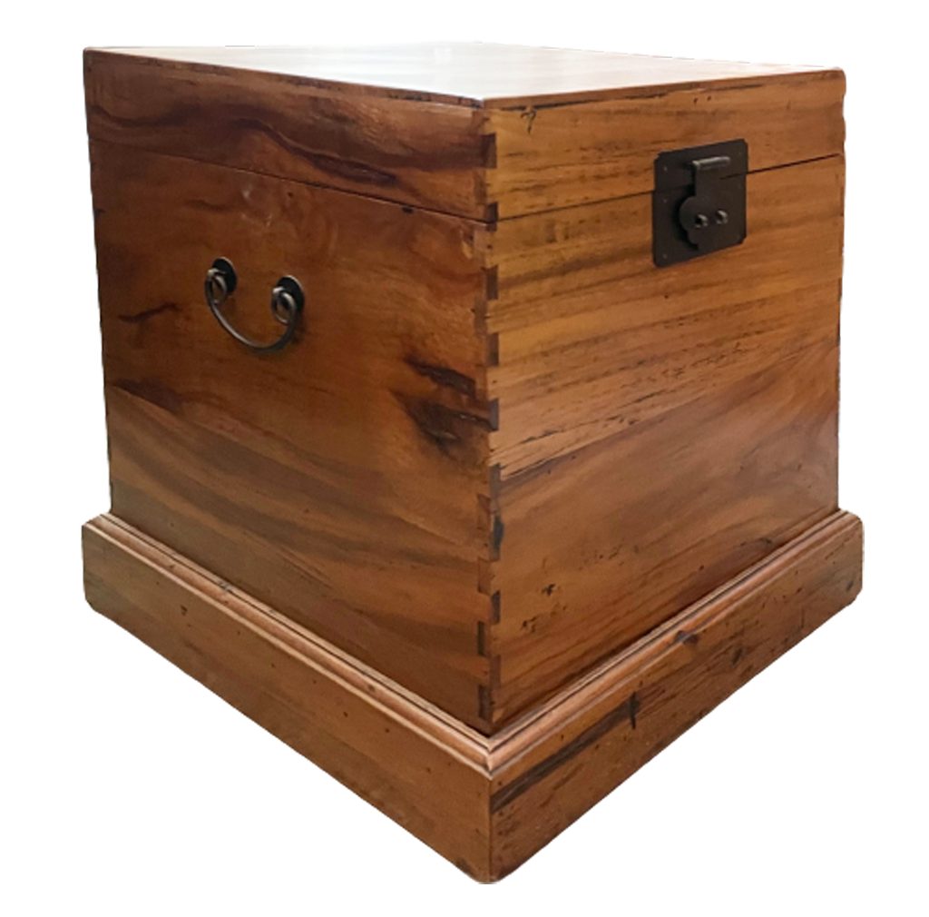OPIUM OUTLET Truhe Truhe Kasten Box Möbel aus Holz mit Deckel Schatztruhe Vintage (braun; komplett montiert; Höhe 48 cm; Breite 41 cm; Длина 41 cm; Kampfer mit Echtholzmaserung), chinesisch asiatisch orientalisch; Хранилища;