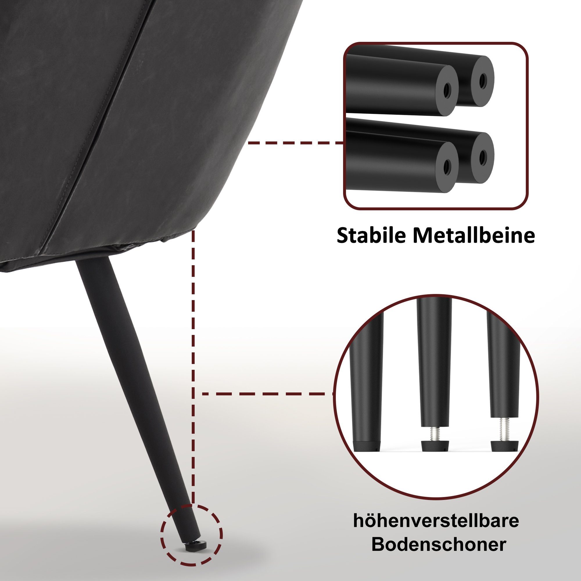 MCombo Relaxsessel MCombo Relaxsessel Lesesessel Loungesessel 4778/79, mit Relaxfunktion – Bild 4 von 5