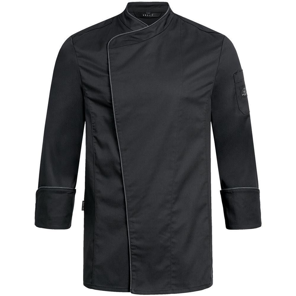 Kochjacke Greiff GASTRO MODA Cuisine Herren Premium-Kochjacke Schwarz