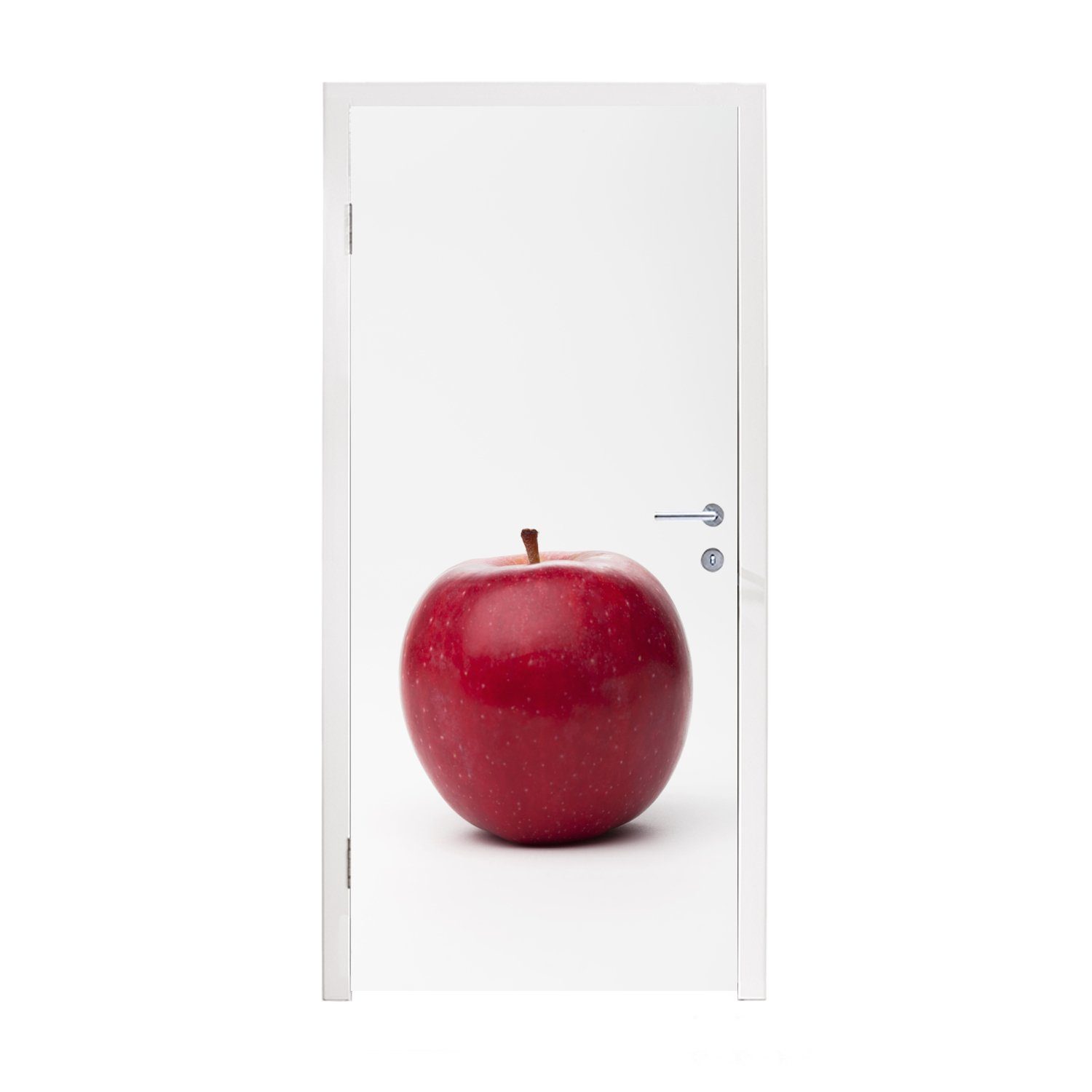 Türaufkleber, (1 für - Obst St), bedruckt, Fototapete 75x205 Tür, Rot, Türtapete Matt, Apfel MuchoWow cm -