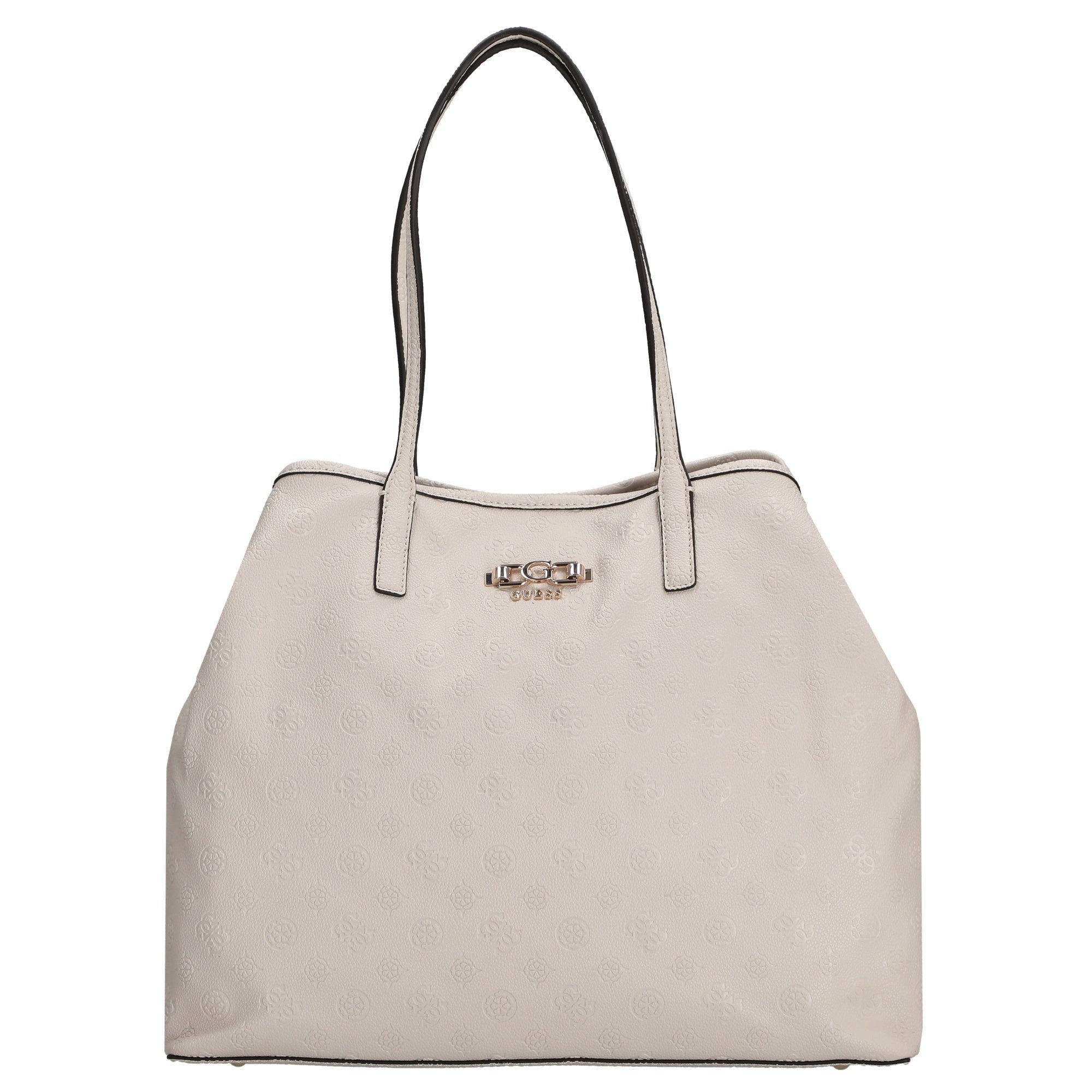 Guess Shopper Victtoria Large 2 in 1 Tote - Shopper 50 cm (stone logo)