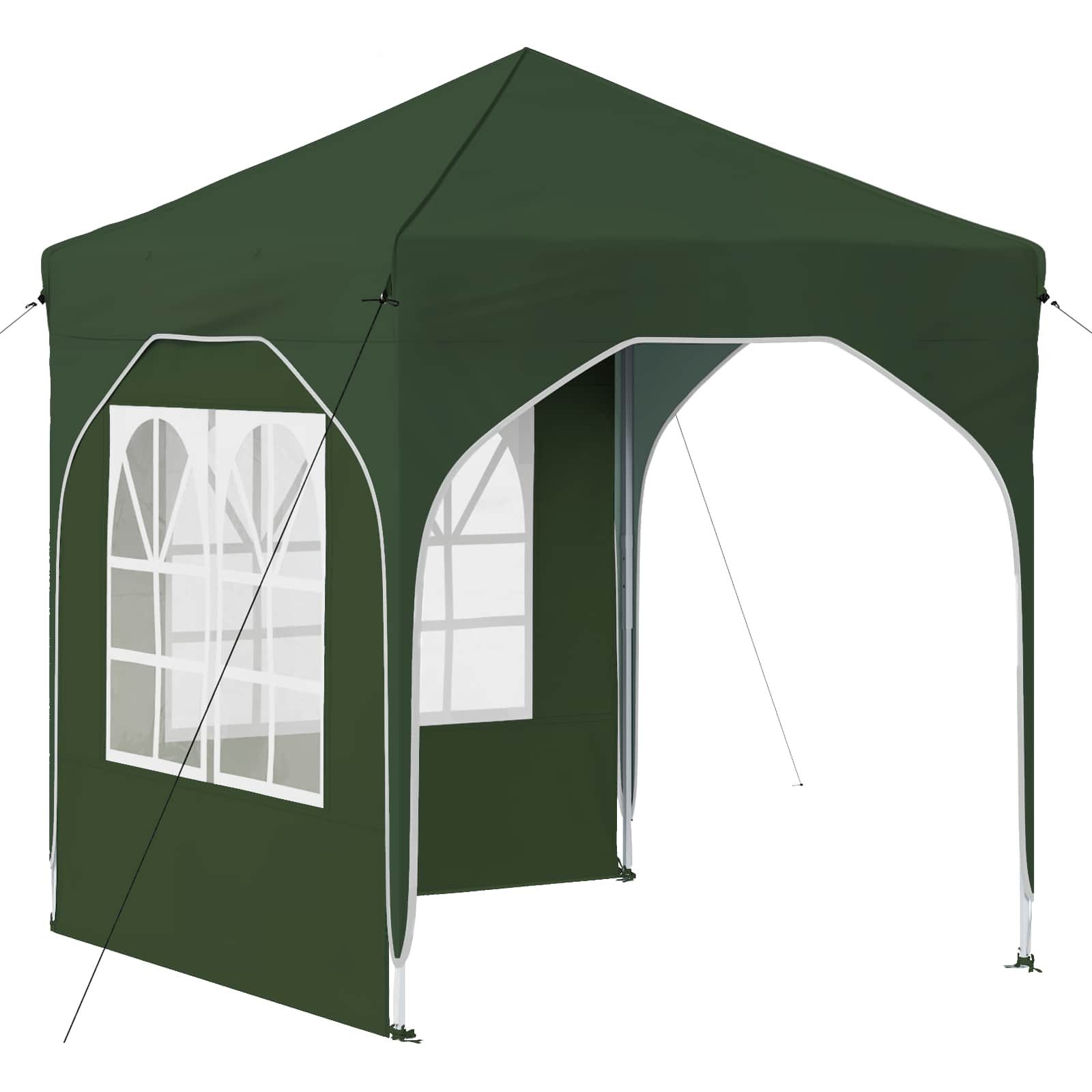 vidaXL Partyzelt Pop-up Partyzelt 192 x 192 x 245 cm Grün