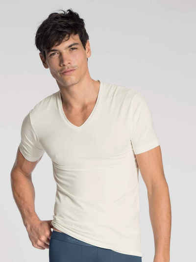 CALIDA Kurzarmshirt »T-Shirt, V-Neck, Compostable« (1-tlg)