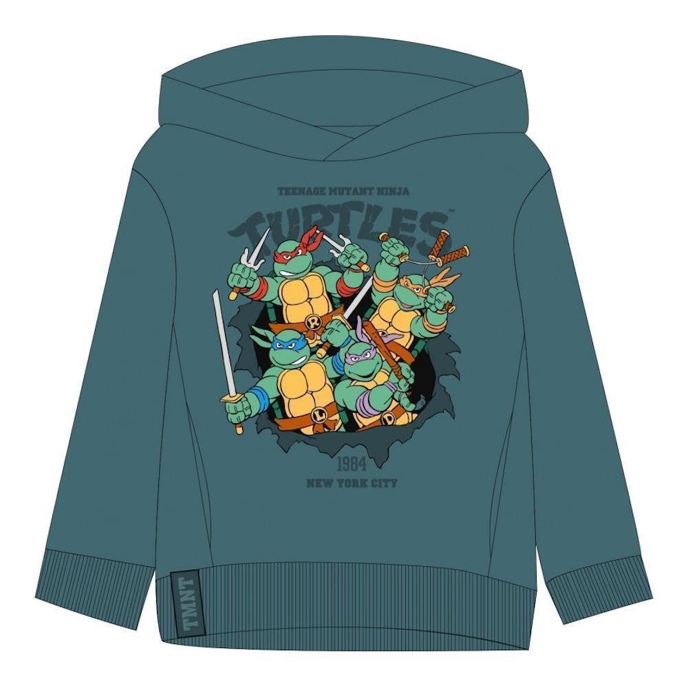 Nickelodeon Kapuzensweatshirt Teenage Mutant Ninja Turtles Sweatshirt mit Kapuze, Grün, Gr. 110–14