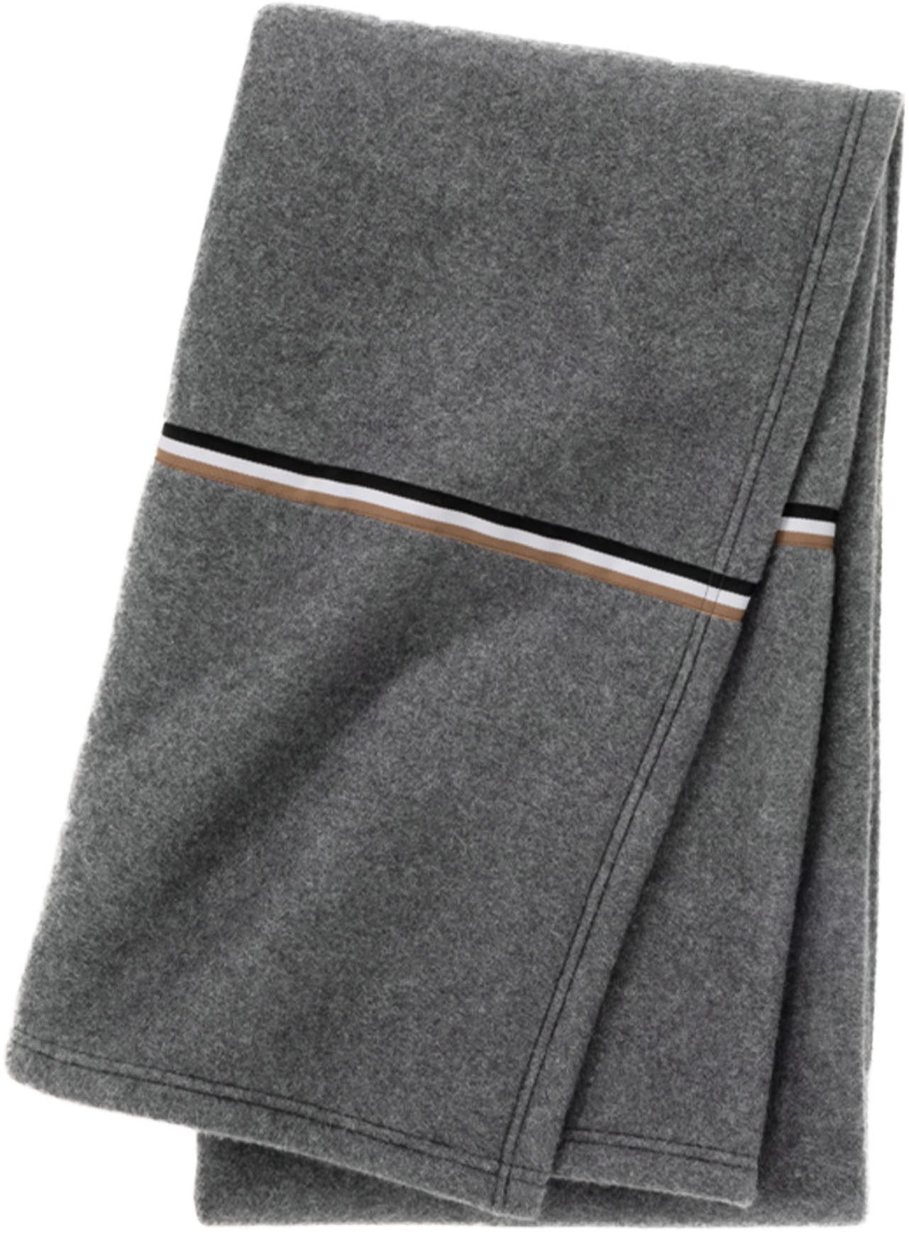 Plaid BLINEA, BOSS Home, mit Label-Applikationen