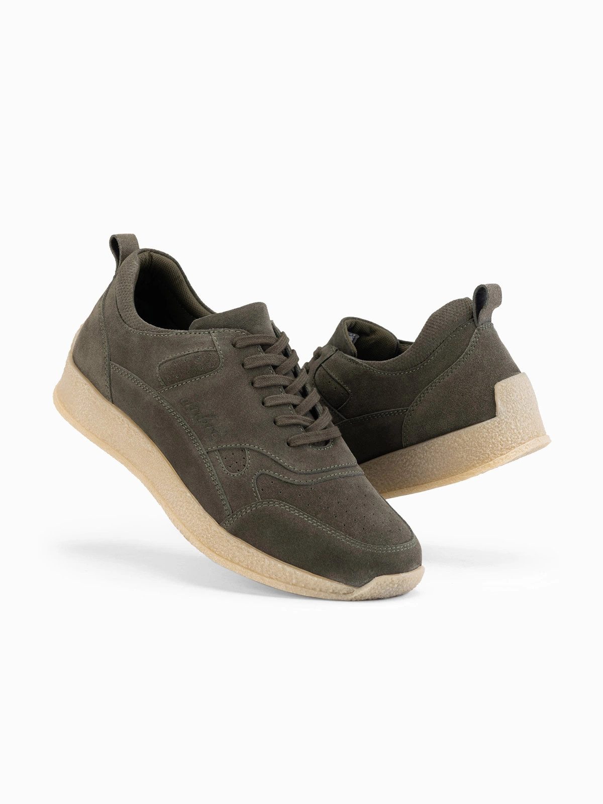 OMBRE Leichte, sportliche Herren-Sneaker aus Wildleder Sneaker atmungsaktives Mesh-Innenfutter