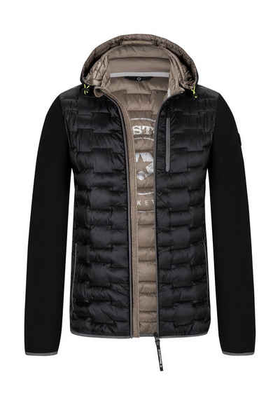 Milestone Steppjacke MS-Delta Herren Hypridjacke mit abnehmbarer Kapuze