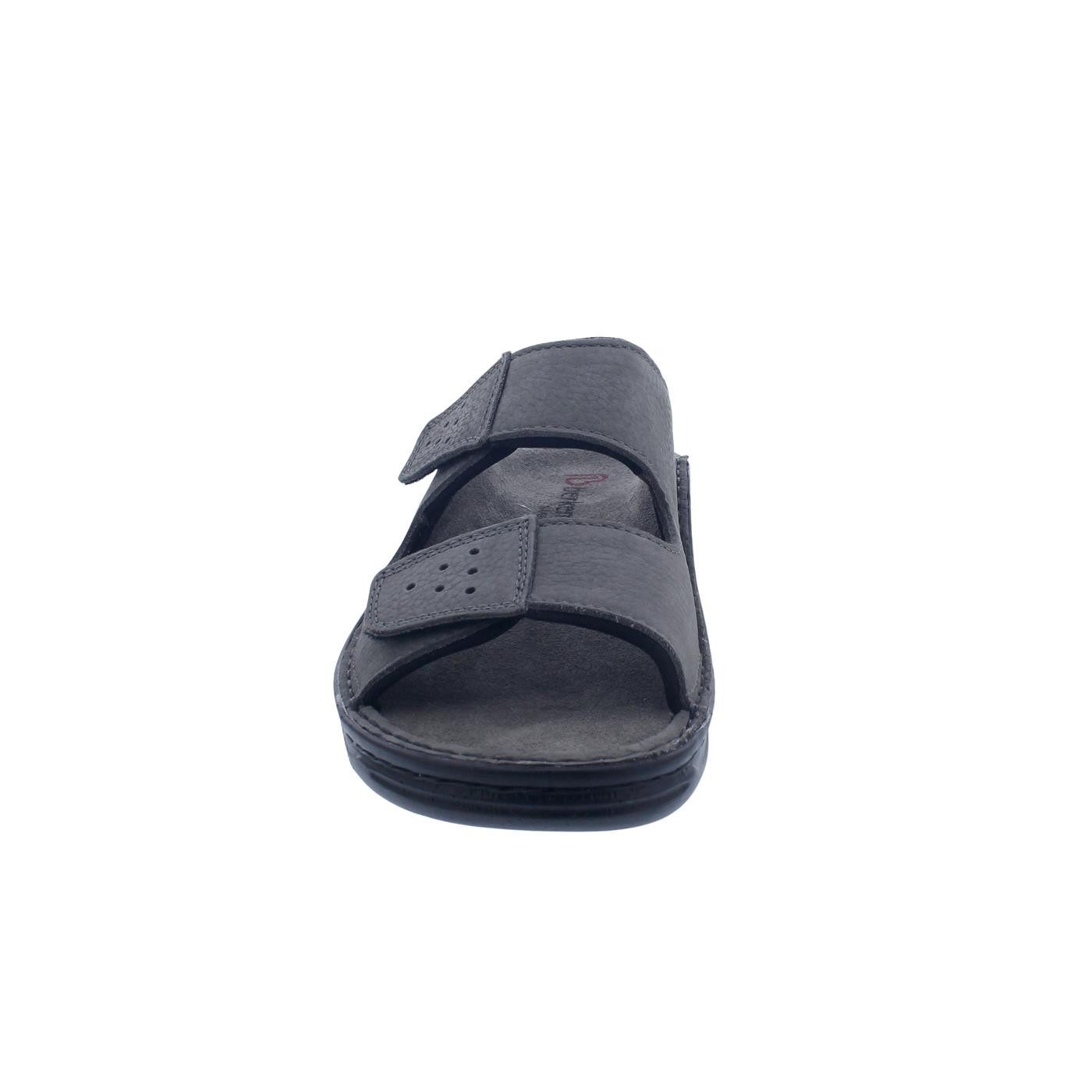 BERKEMANN Berkemann Tobias, Wechselfußbett, grau, Nubuk, Weite G-J 5801-980 Pantolette