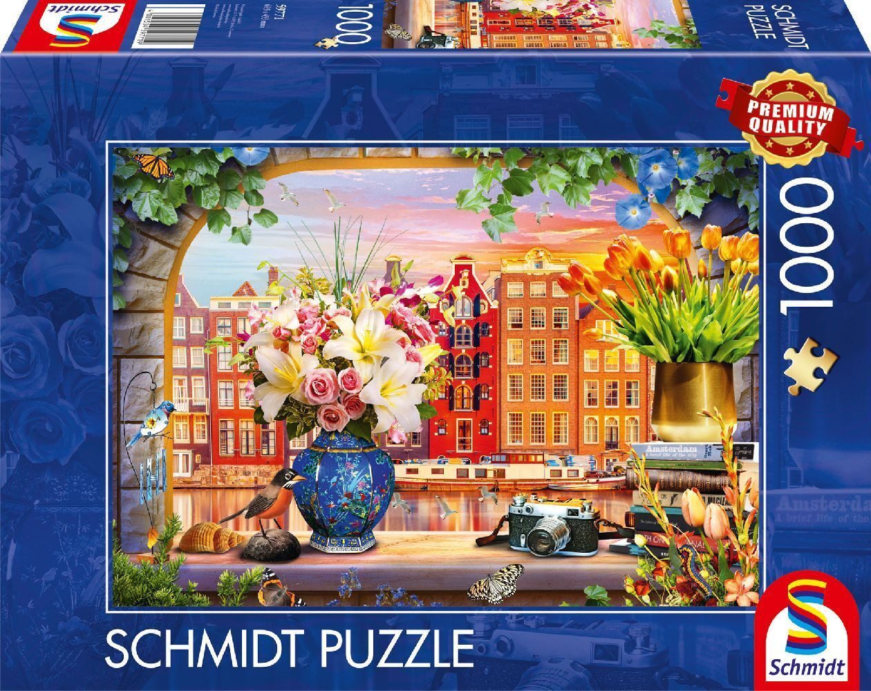Schmidt Spiele Puzzle Besuch in Amsterdam, 1000 Puzzleteile