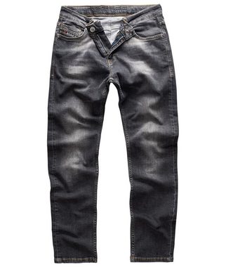 Indumentum Slim-fit-Jeans Herren Jeans Stonewashed Dunkelgrau IS-302