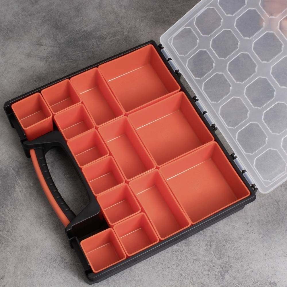 Quadrios Sortimentskasten Sortimentsbox 31.2x27.2x6 cm 14 Fächer 23SA094