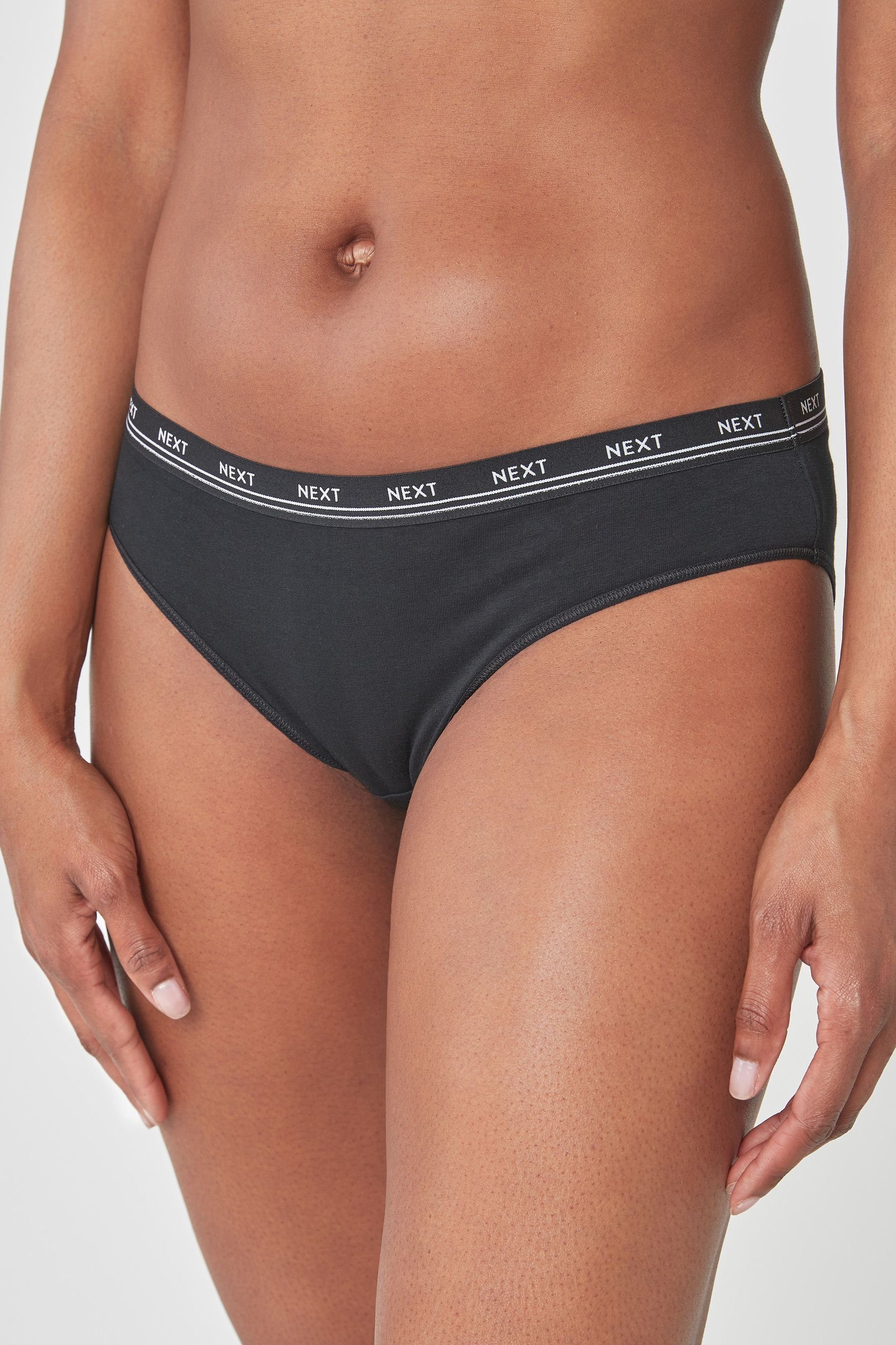 Next Bikinislip Bikinislip mit Logo und Baumwolle, 4er-Pack (4-St)