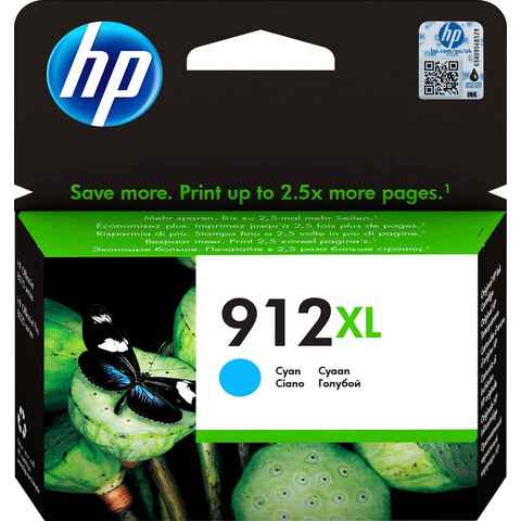 HP hp 912XL Tintenpatrone (original Druckerpatrone 912 cyan)