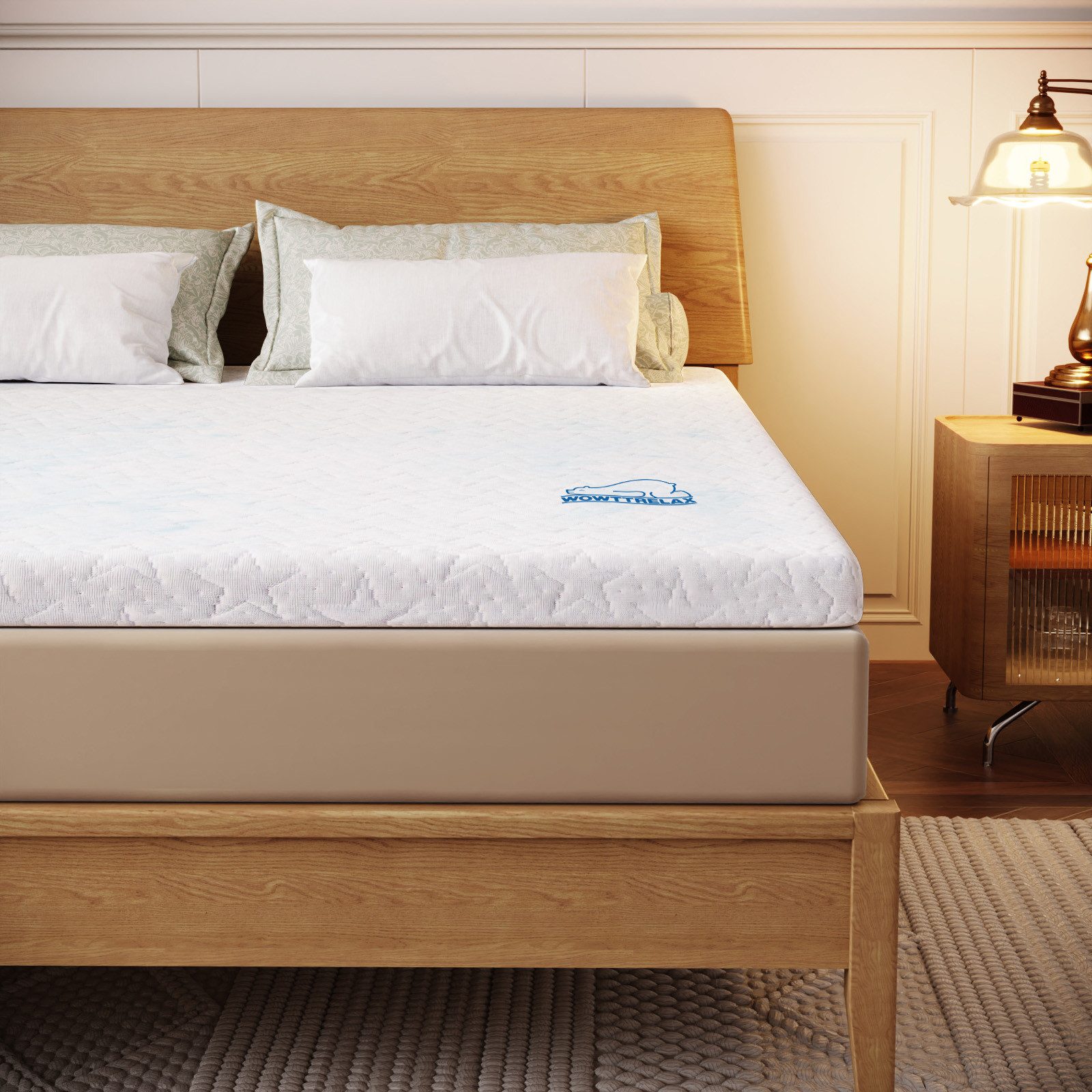 Kaltschaummatratze Dünne Matratze 6cm - 2cm Memory Foam + rutschfest, feuerhemmend, ZAISZE, (Spar-Set, Geeignet für Seiten/Rückseite), 6 cm Dicke (2 cm Memory-Schaum + 4 cm normaler Schaumstoff)