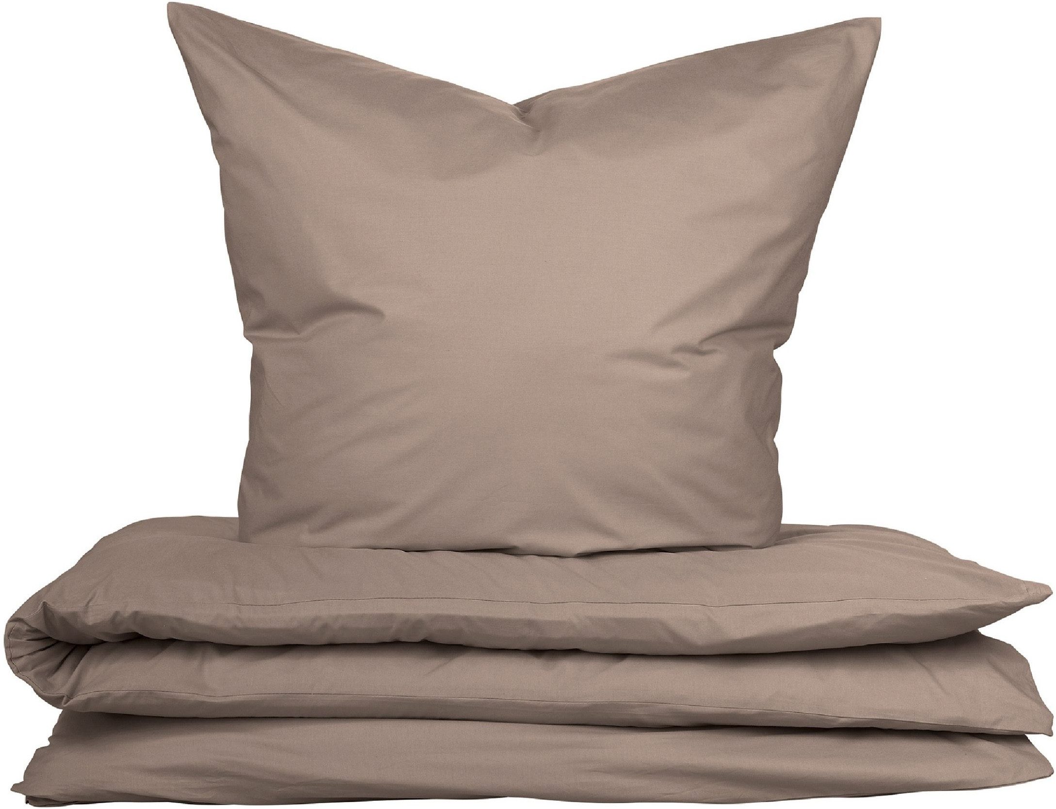uncover by SCHIESSER Bettwäsche Soho aus weicher Baumwolle in gedeckten Uni-Farben, Renforcé, 2 teilig, OEKO-TEX® MADE IN GREEN