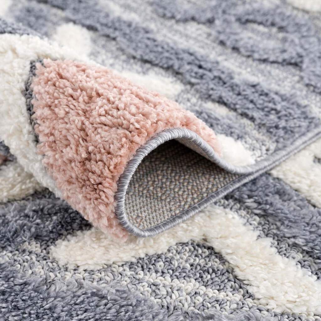 Carpet City Hochflor-Teppich Focus 3382, rechteckig, Höhe: 20 mm, Boho-Teppich, Hochtief-Muster/ 3D-Effekt, für Wohnzimmer, Schlafzimmer