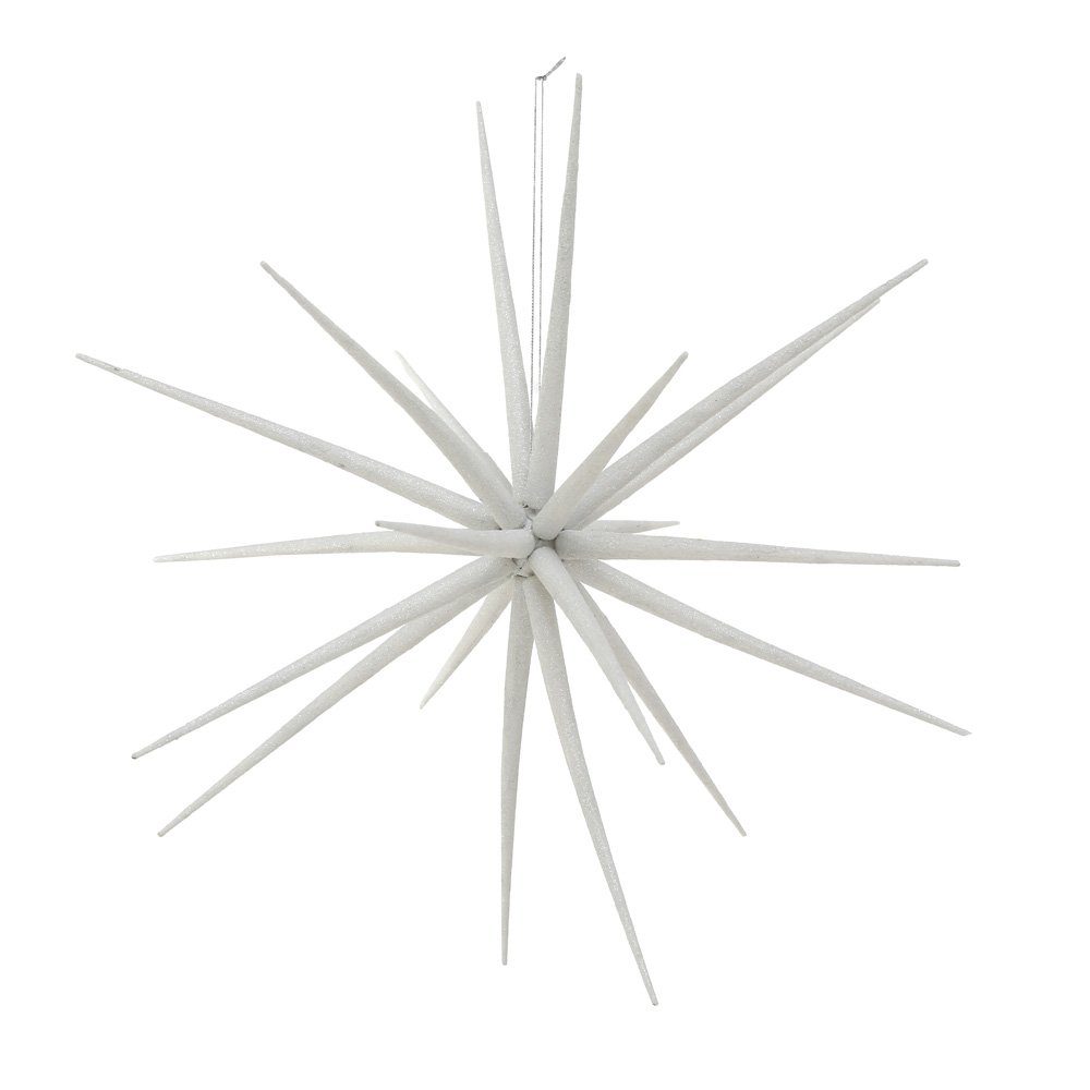 BOLTZE Christbaumschmuck Großer Hängestern STEVIE weiß mit Glitter Anhänger Stern Sternanhänger Dekostern. € 6,95