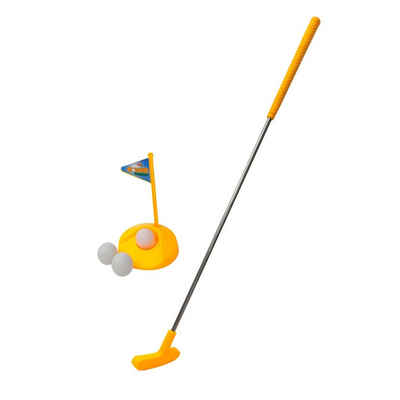 alldoro Minigolfschläger 63101, Mini Golf Set für Kinder, 5-teilig gelb