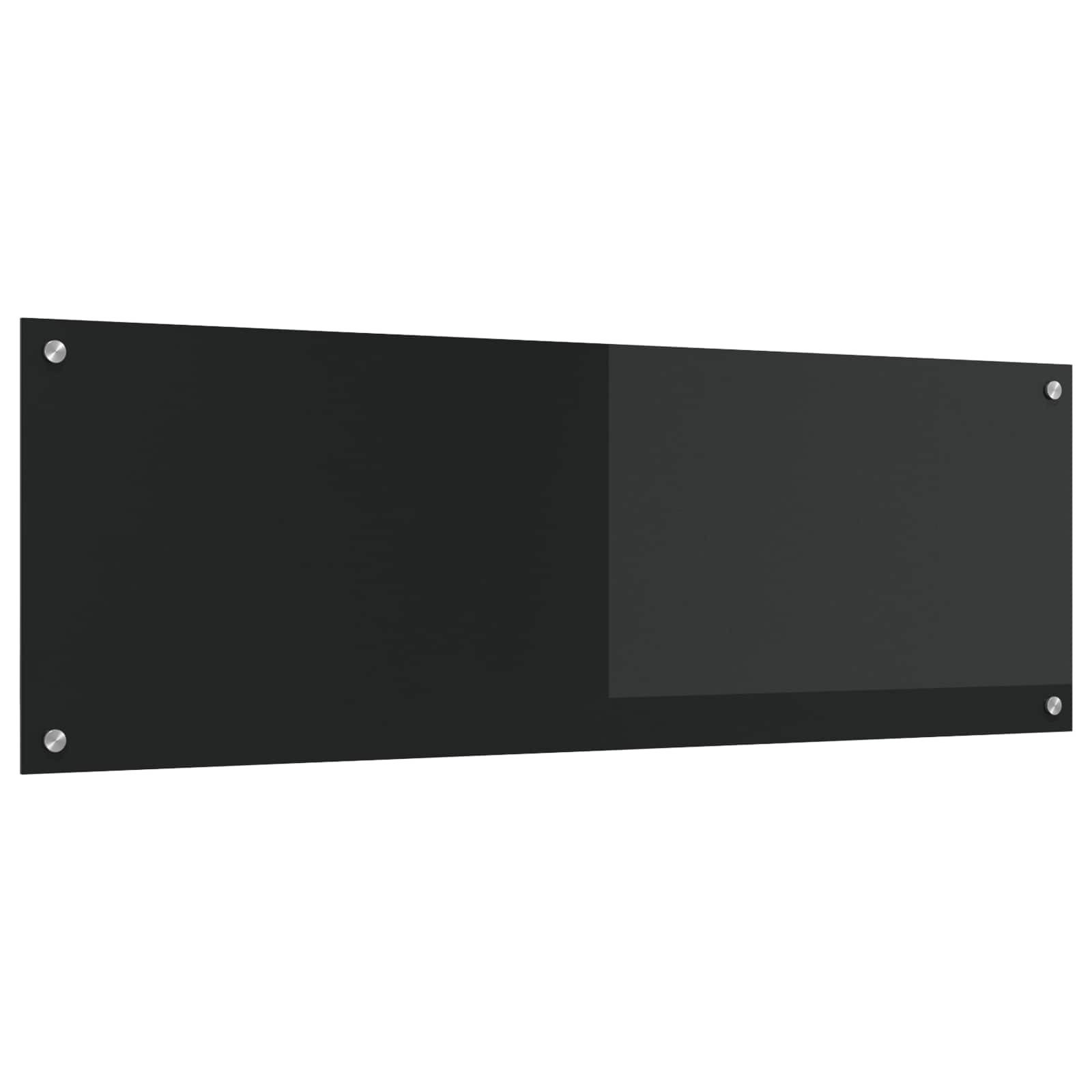 Küchenrückwand Küchenrückwand Schwarz 120 x 40 cm Gehärtetes Glas