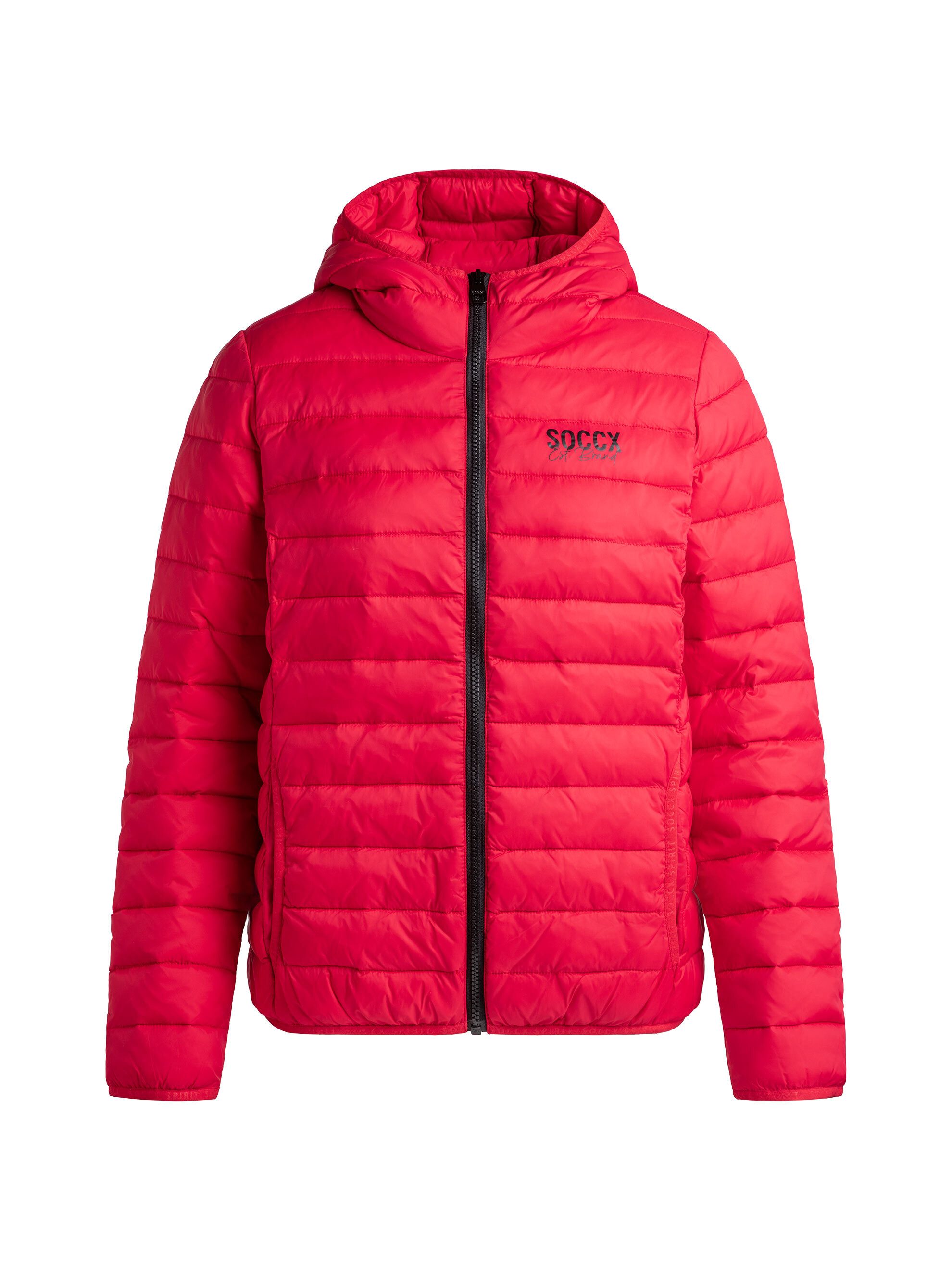 SOCCX Outdoorjacke mit elastischem Saumabschluss